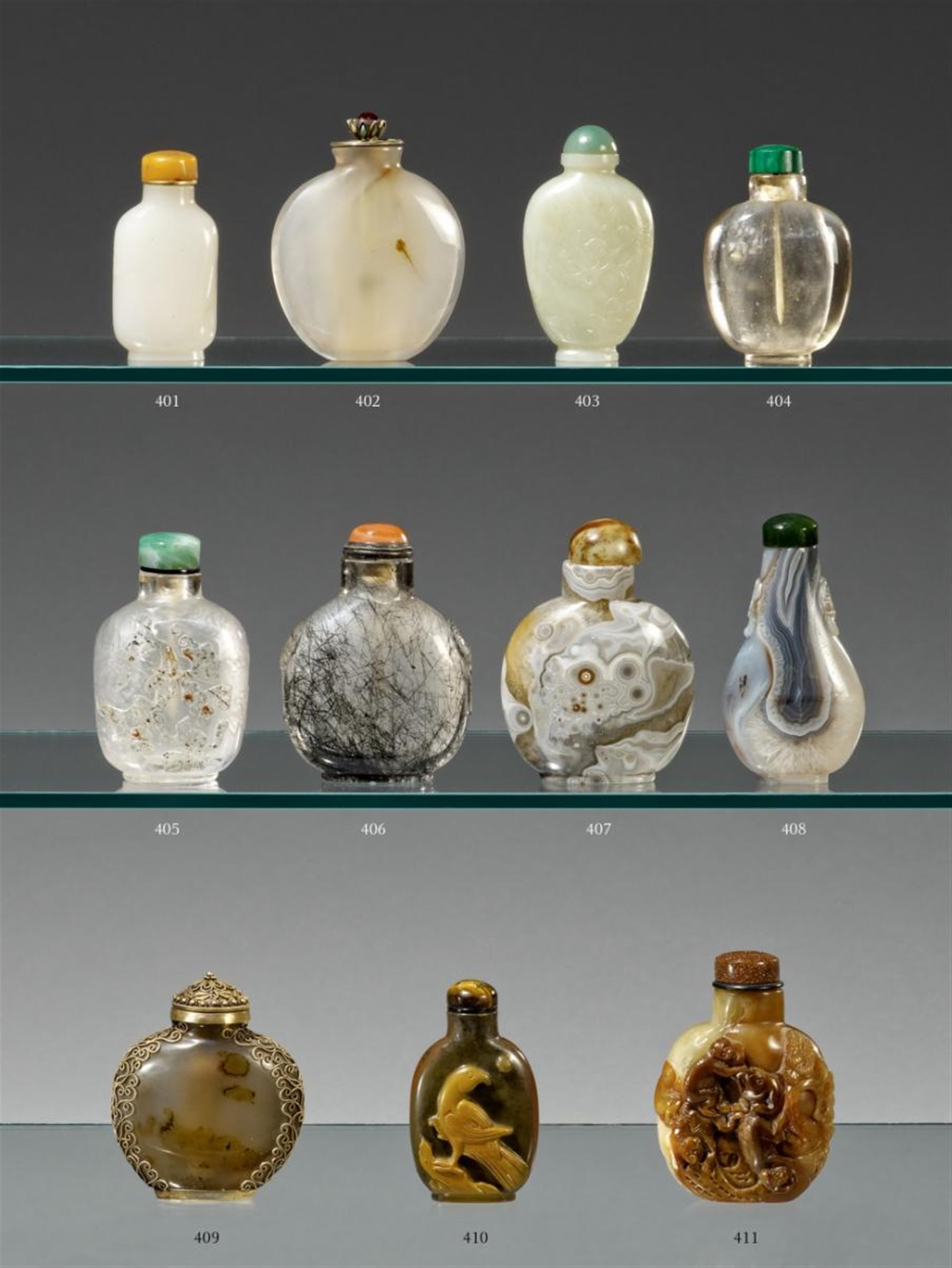 Snuff bottle. Weiße Jade. 18./19. Jh. - image-1