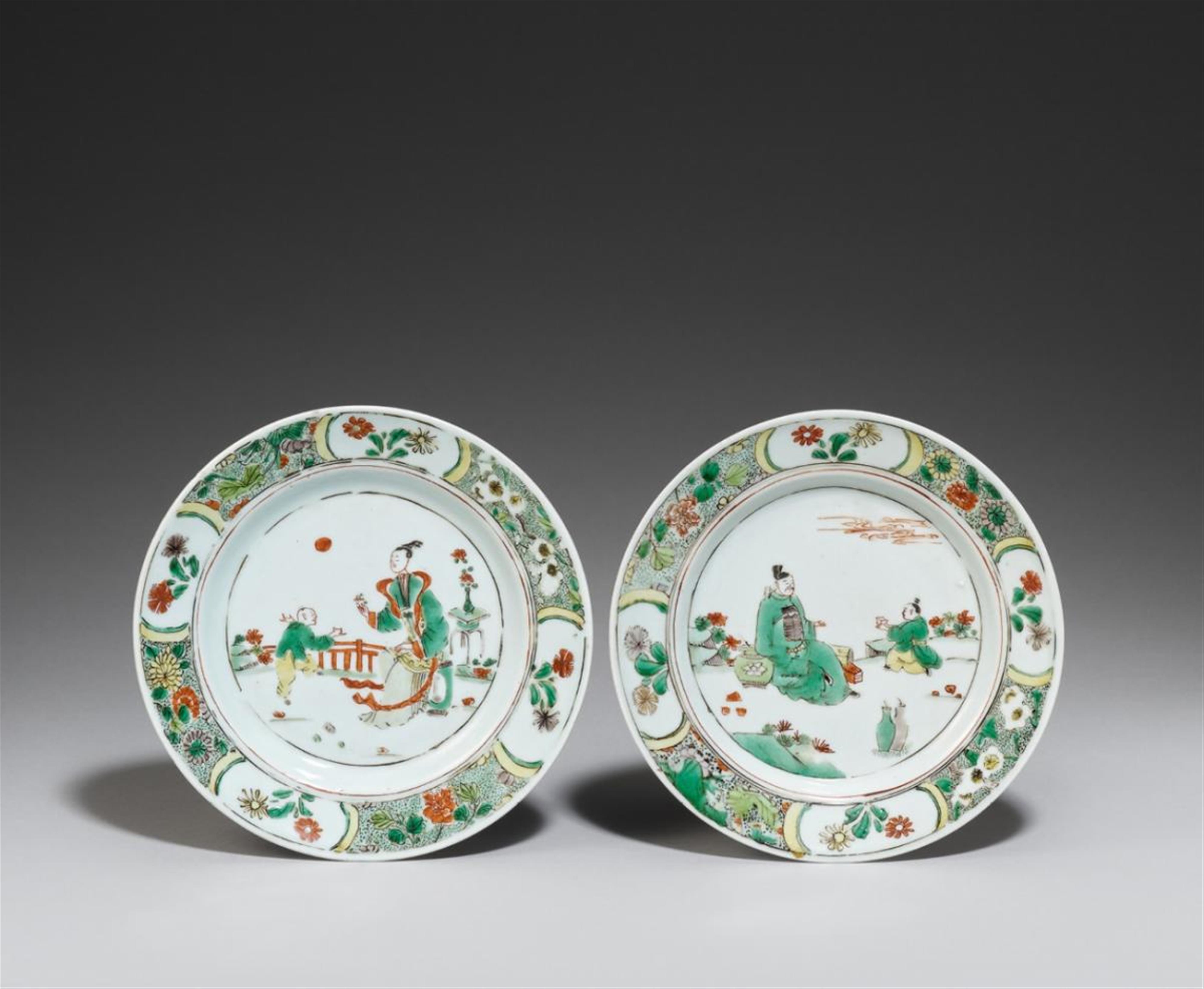 Two famille verte dishes. Kangxi period (1662-1722) - image-1