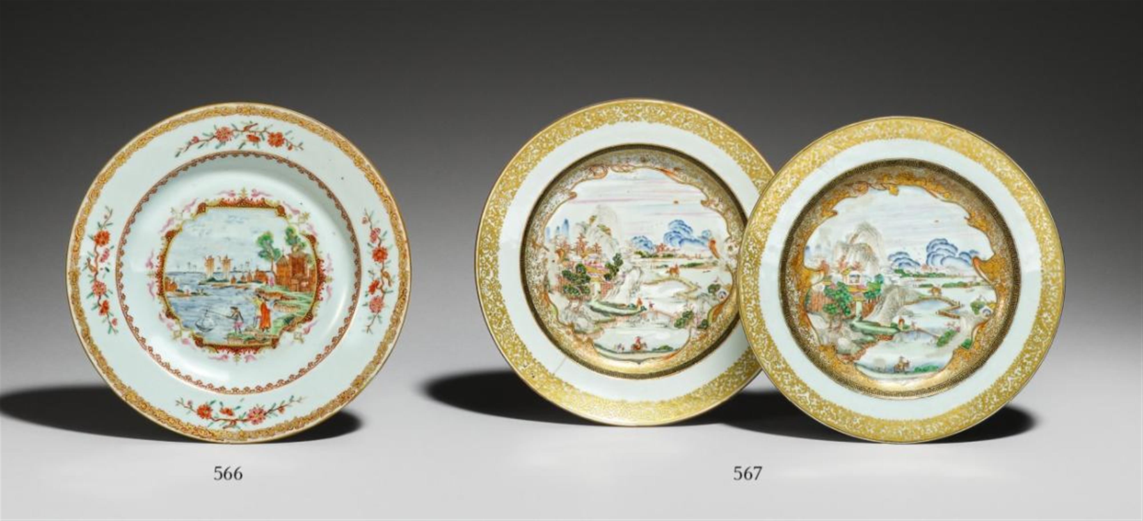 A famille rose Meissen-style dish. Qing dynasty (1644-1911) - image-1