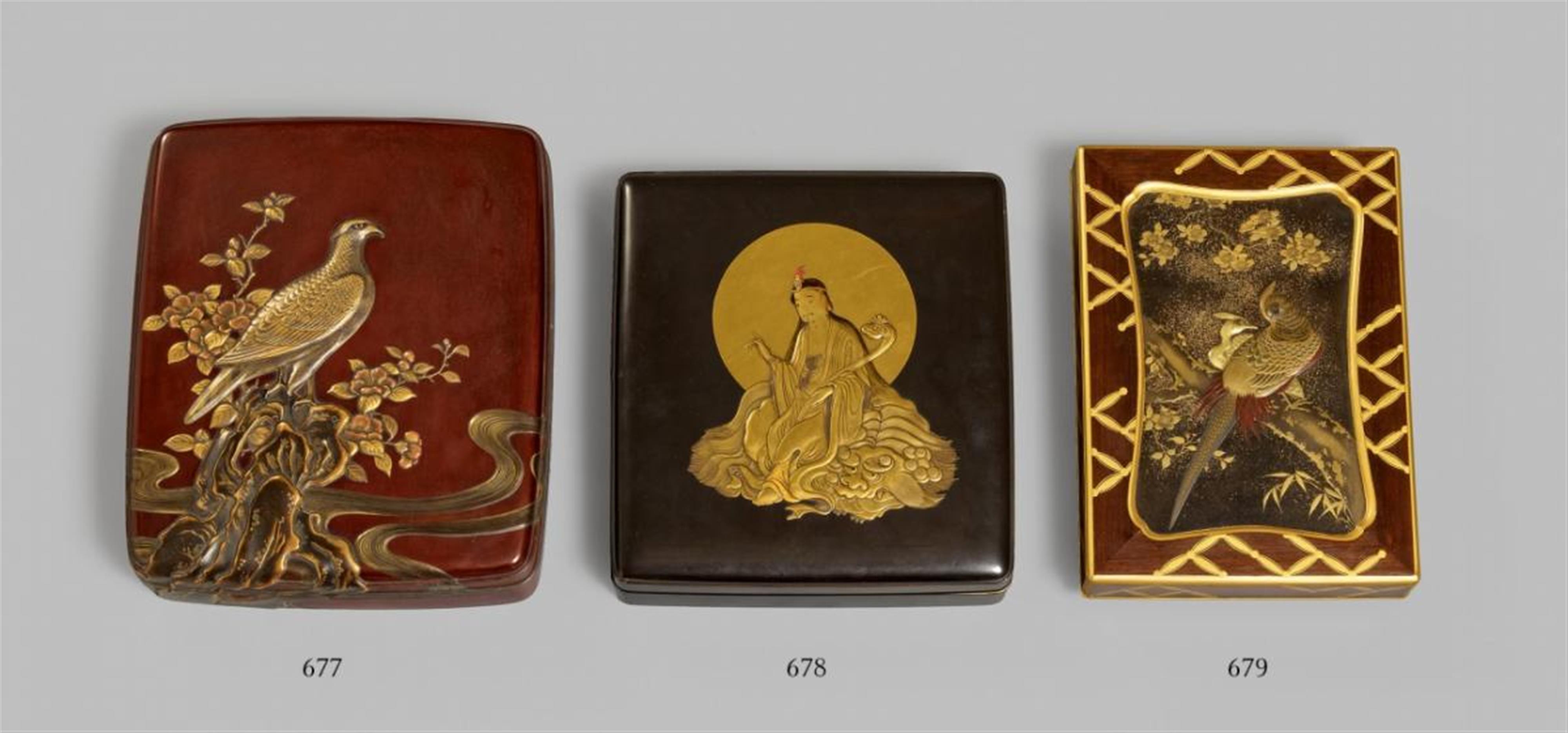 A lacquer suzuribako. Late 19th century - image-1