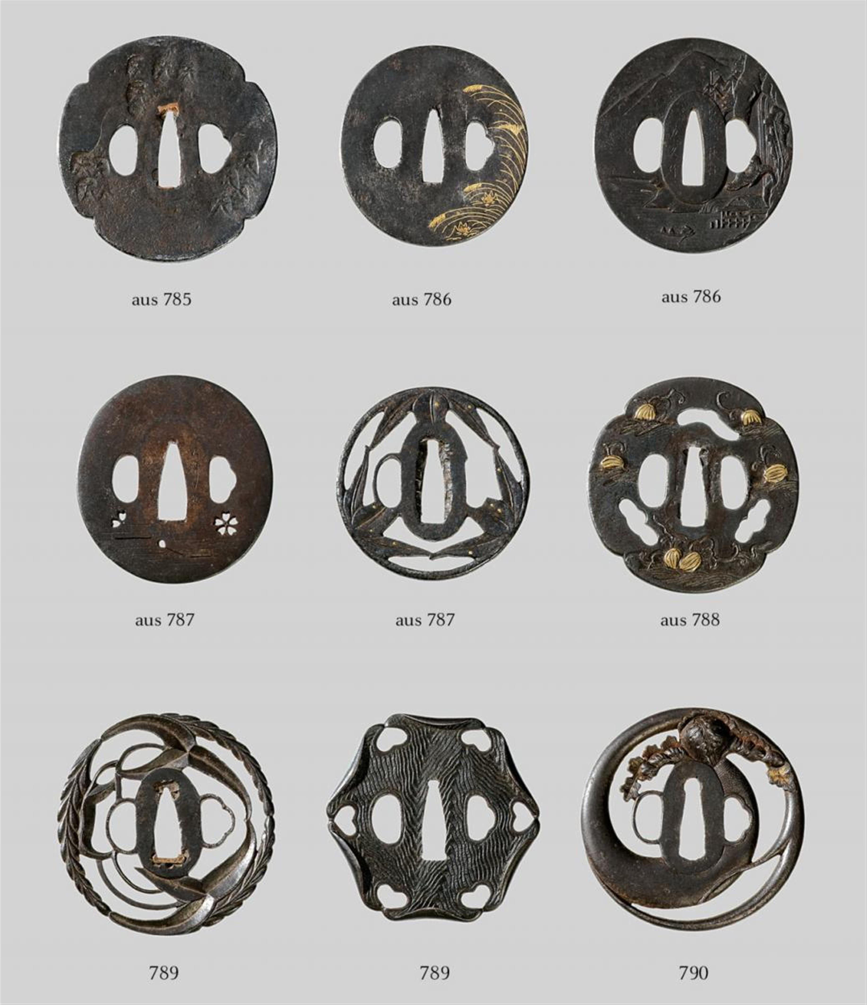 A Satsuma iron tsuba. Mid 18th century - image-1