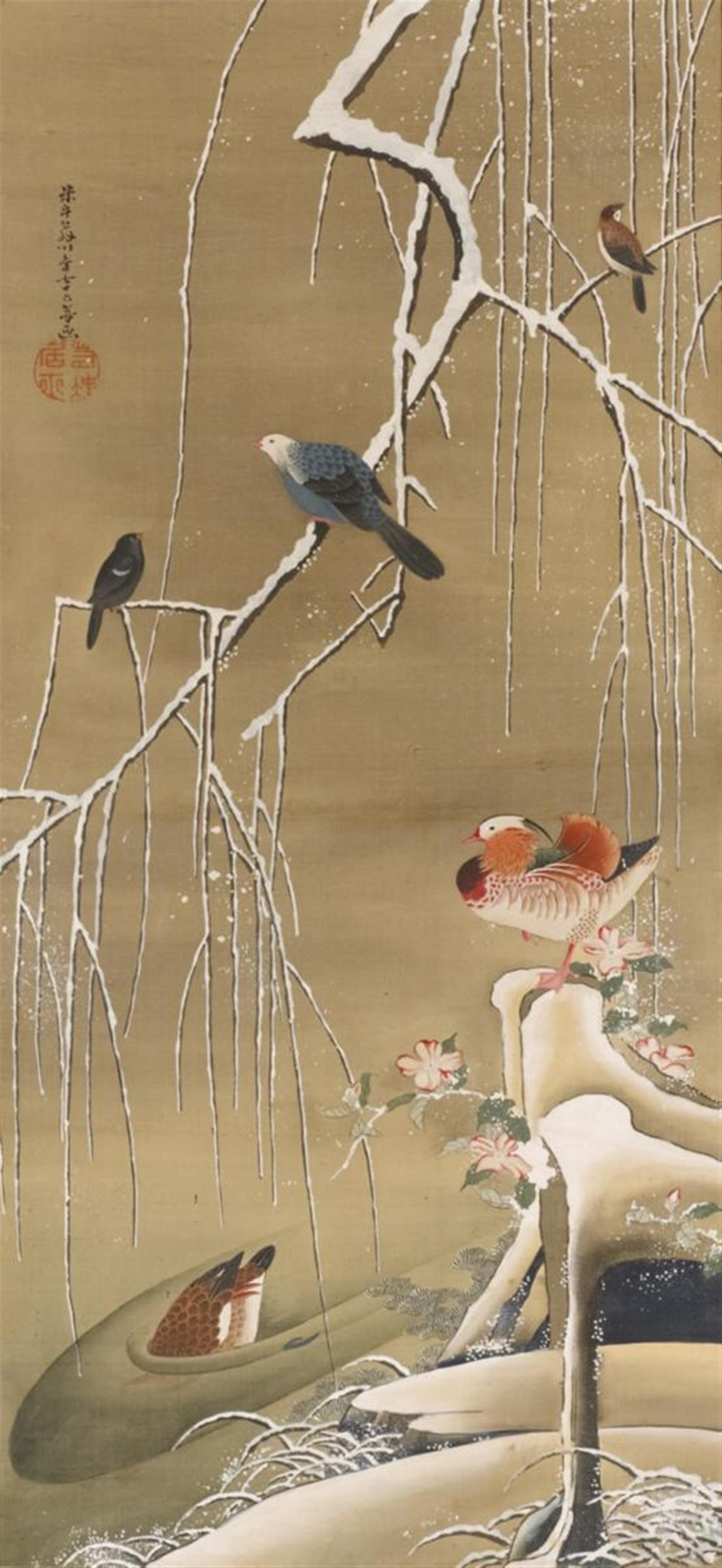 Itô Jakuchû - A hanging scroll in the manner of Itô Jakuchû (1716-1800) - image-1