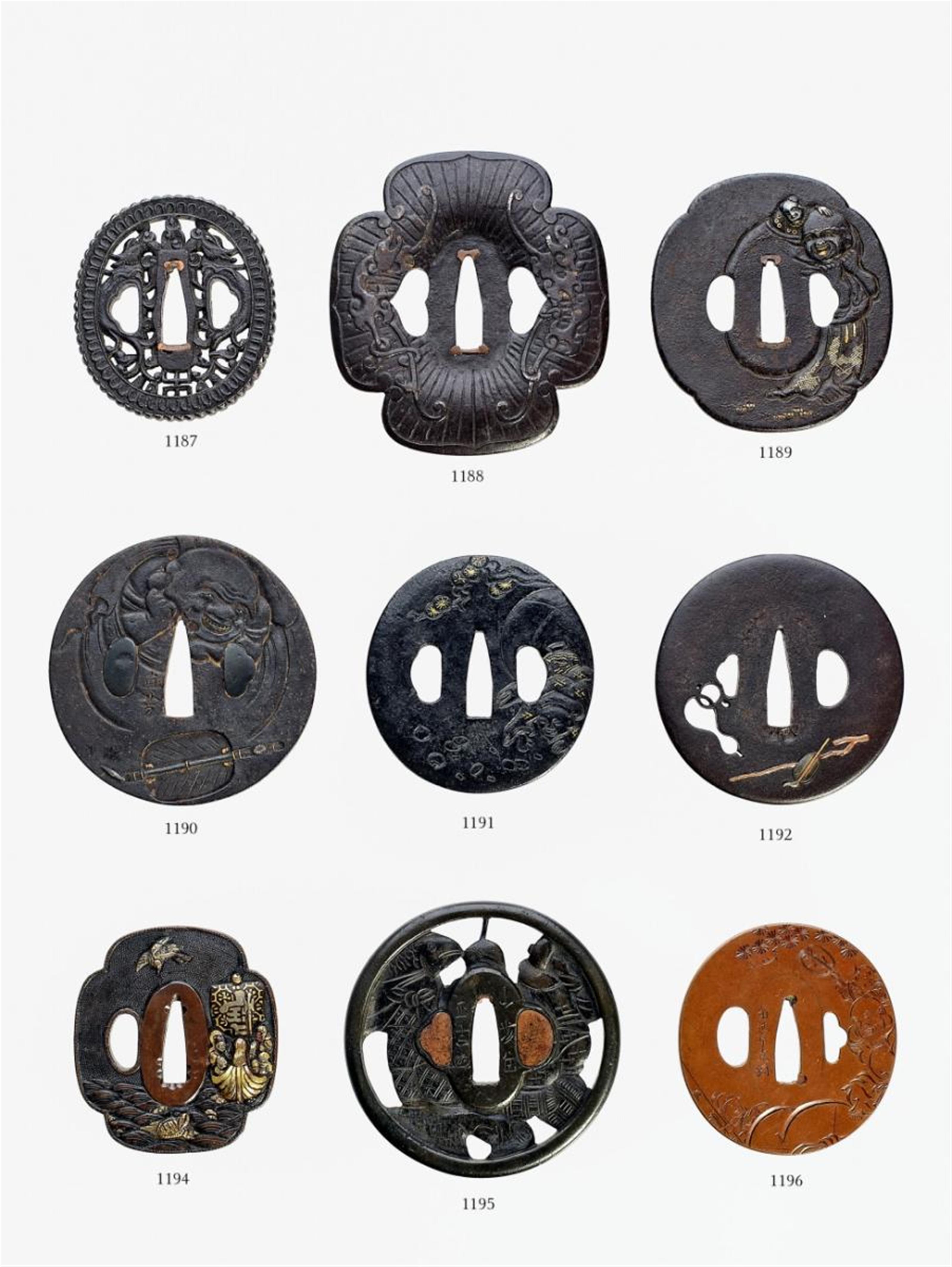 A shibuichi tsuba. Late 19th century - image-1