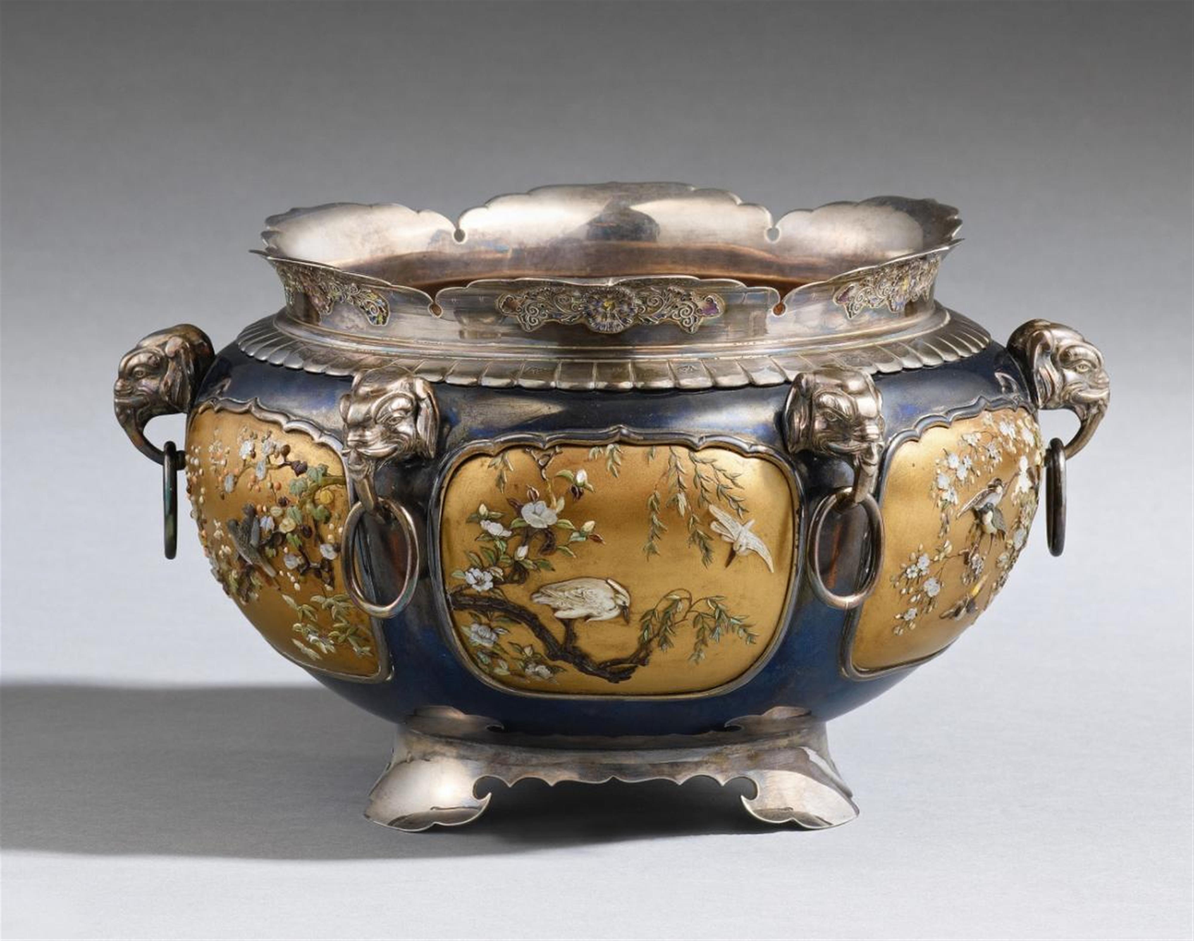 A silver and Shibayama footed bowl. Late 19th century - image-1