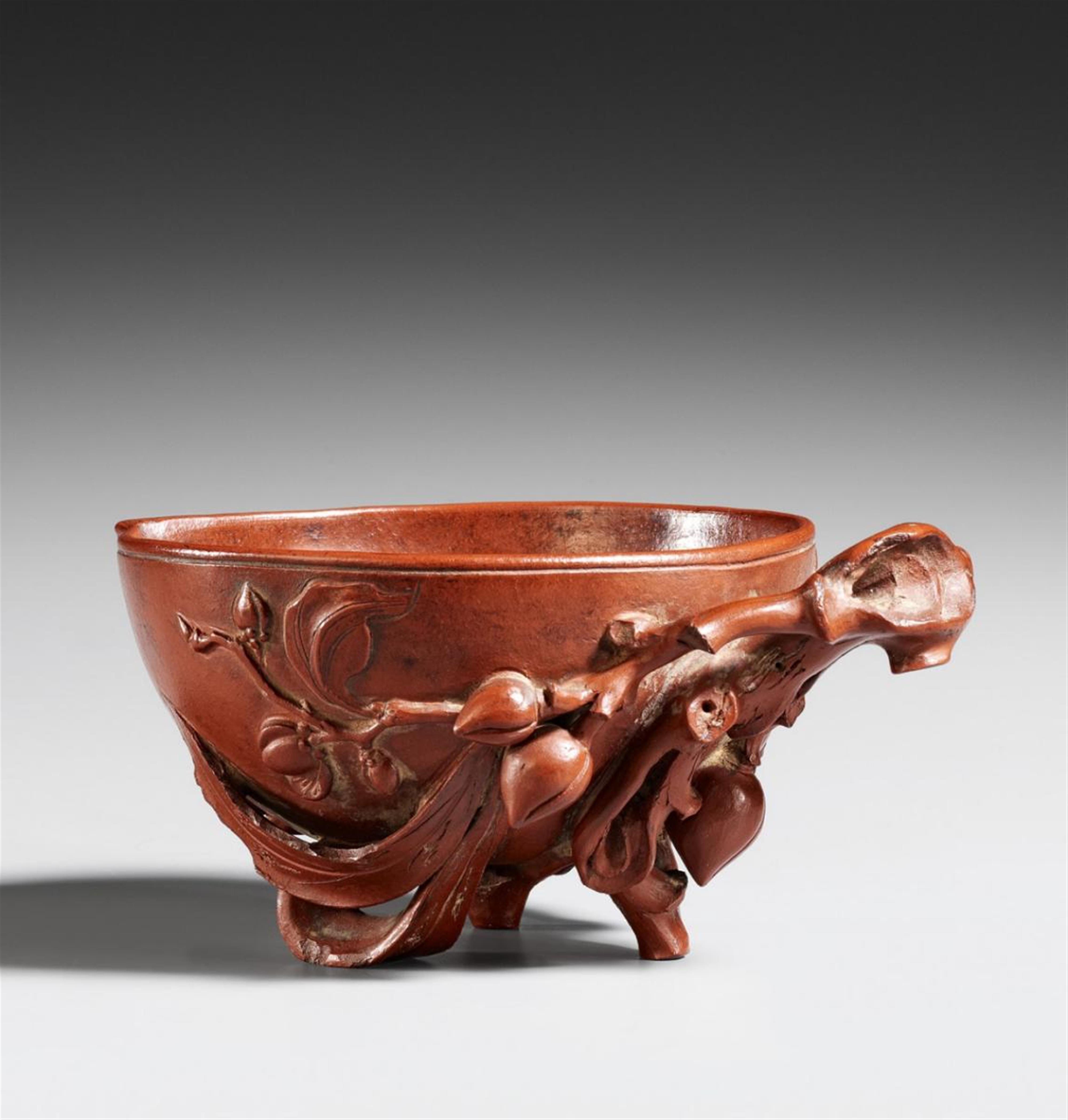 A peach-shaped Yixing cup. 18th/19th century - image-1