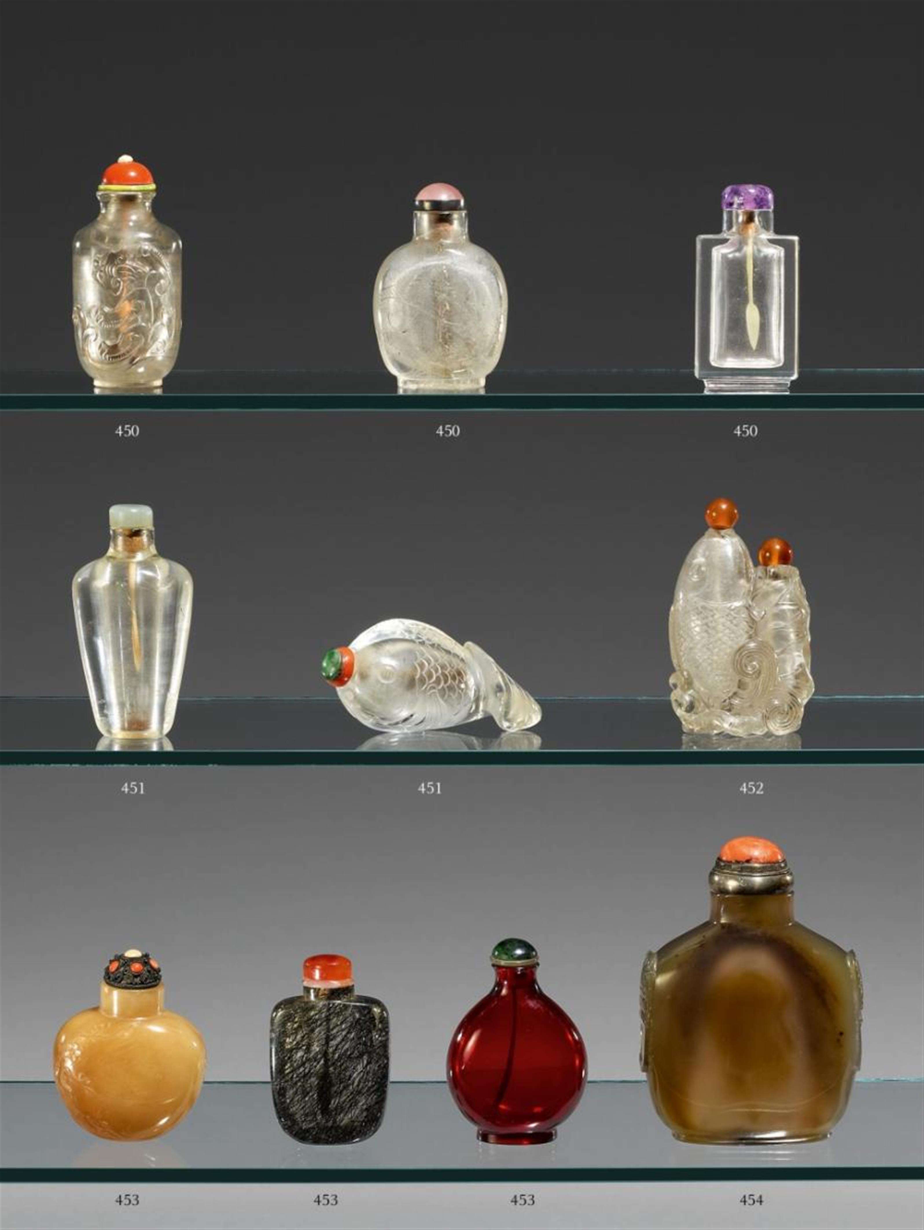 Drei Bergkristall-snuff bottle. 19./20. Jh. - image-1