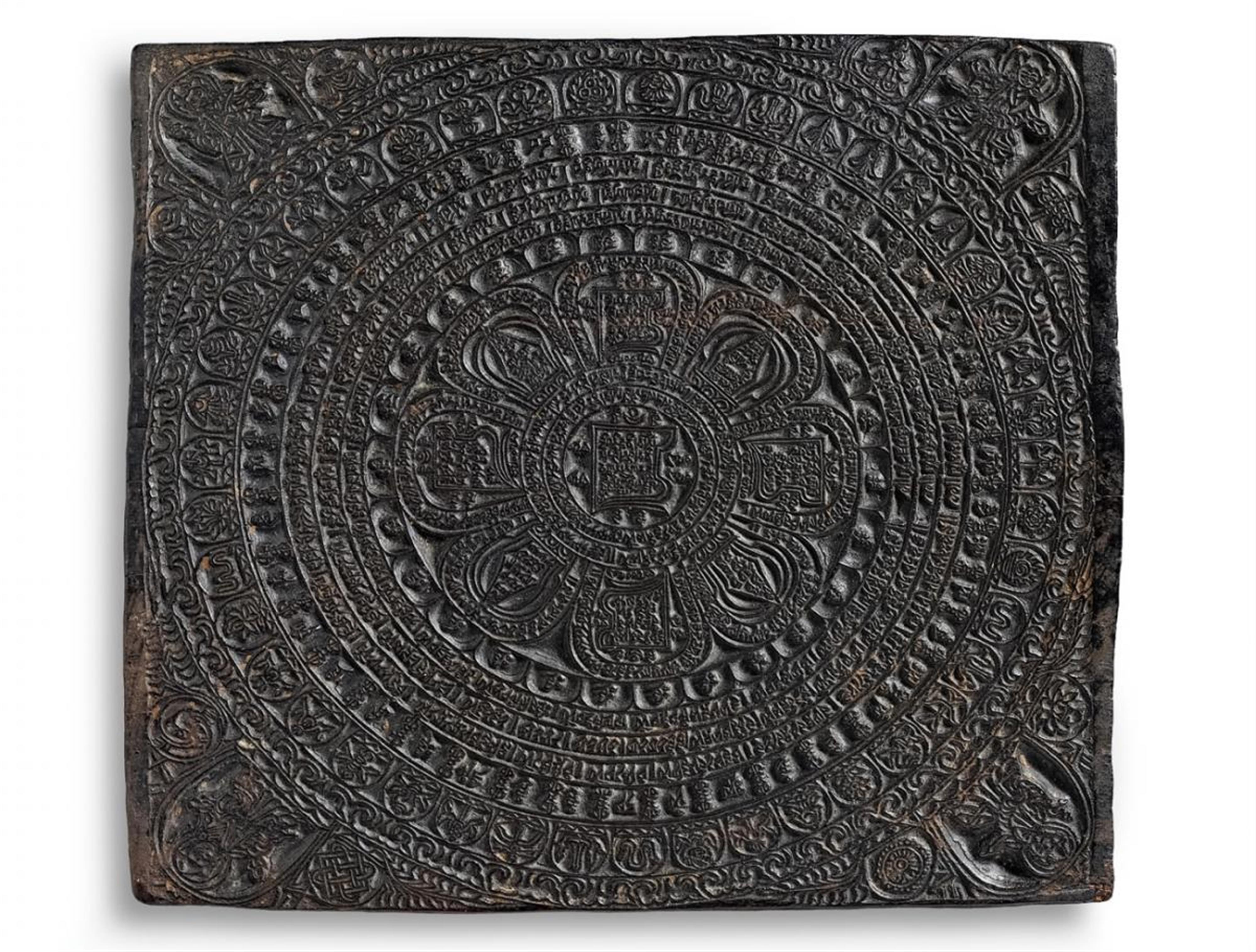 A wooden printing plate. Tibet - image-2