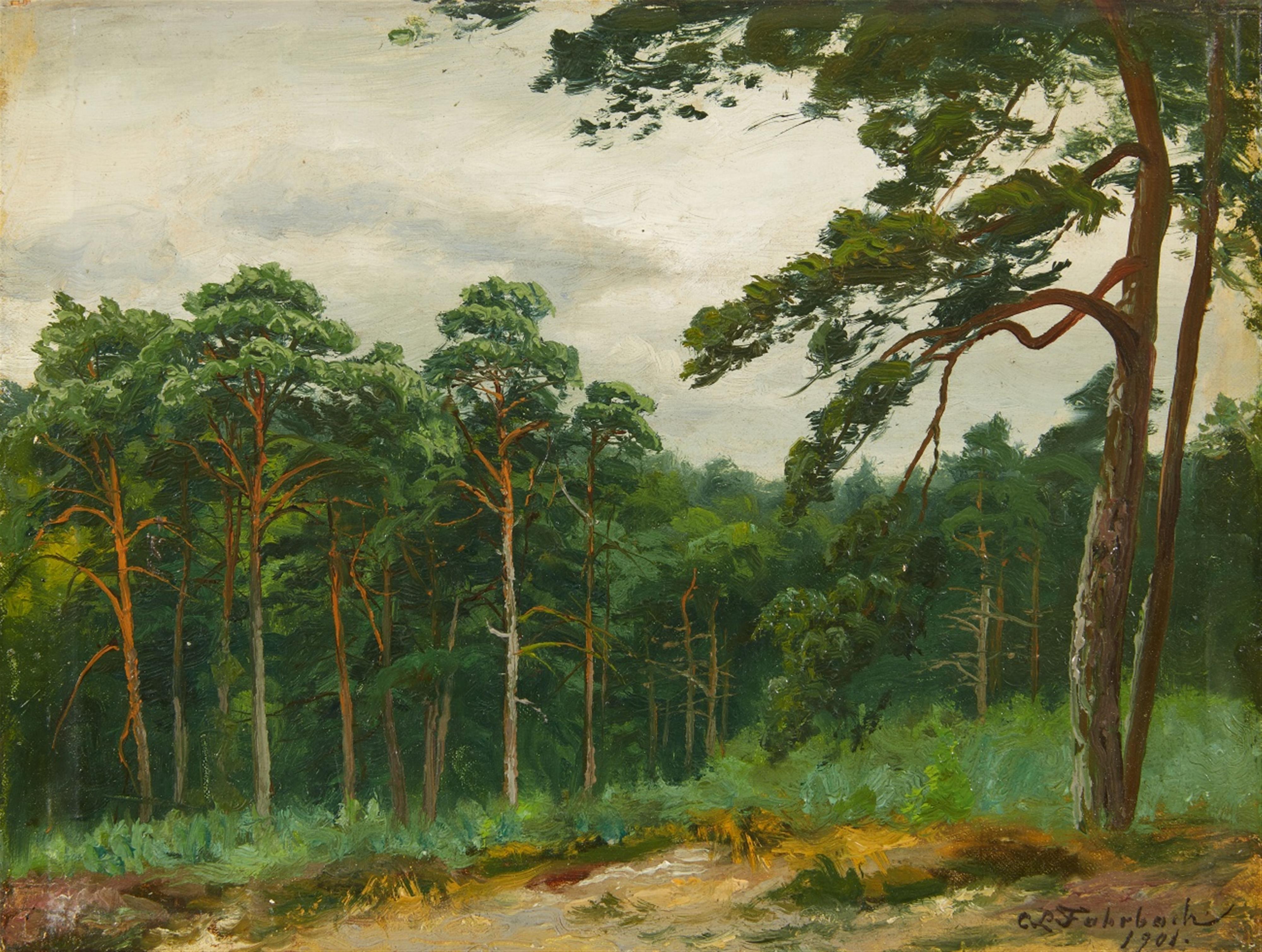 Carl Ludwig Fahrbach - Waldlandschaft - image-1