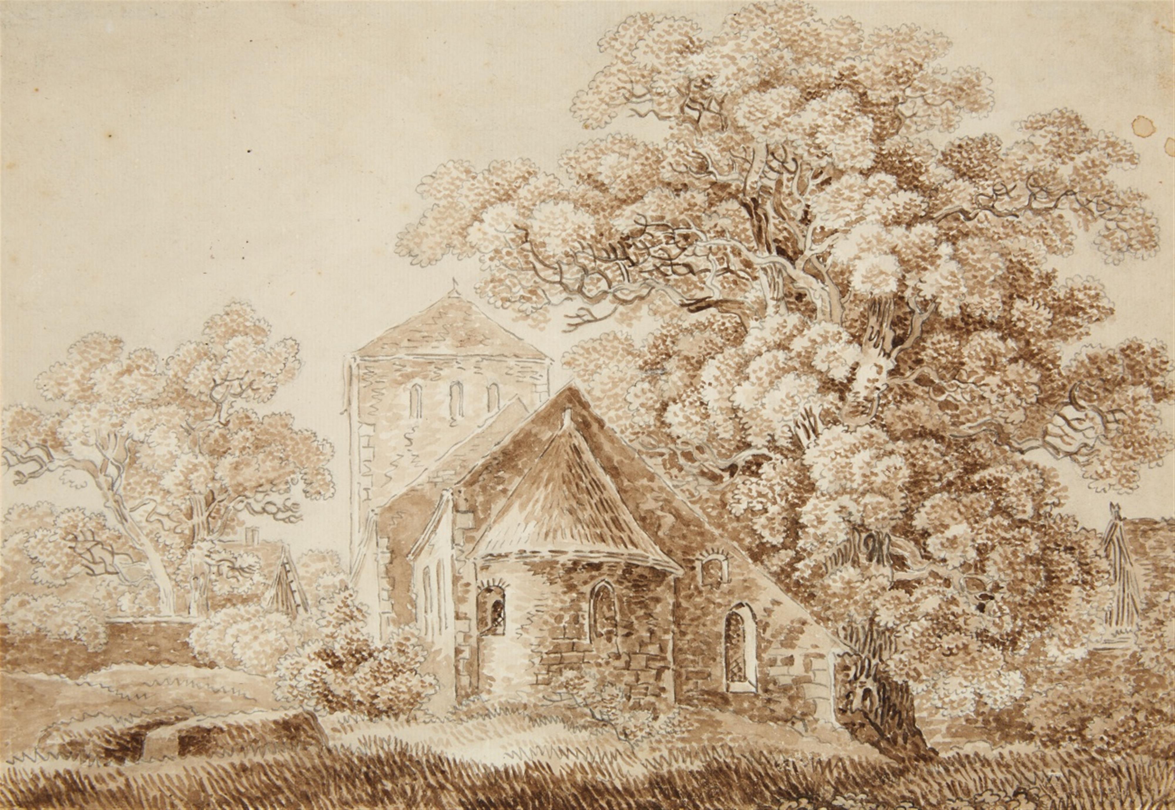 German School 18th century - Landscape with a Chapel - image-1