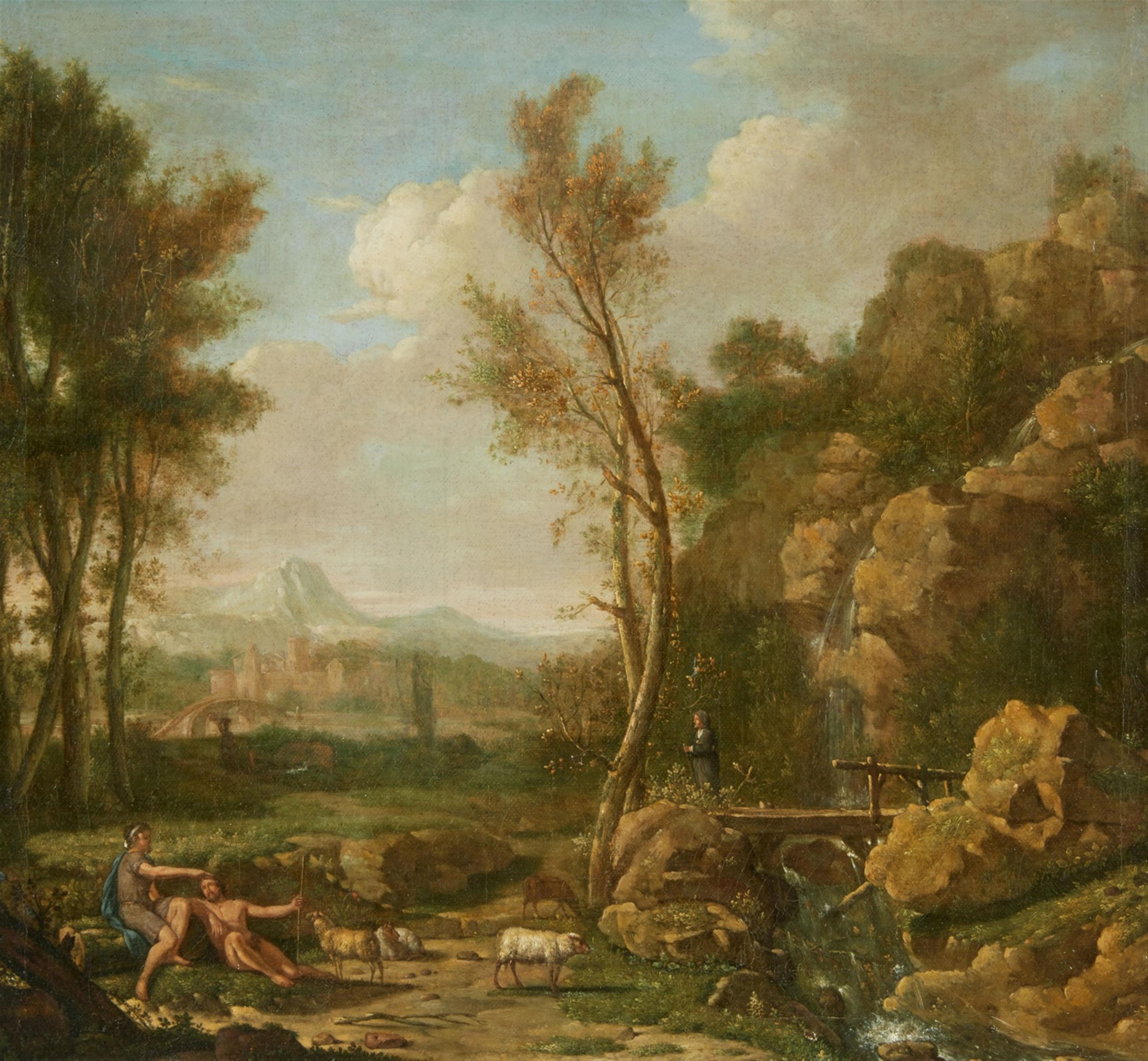 French School 18th century - A Southern Landscape - image-1