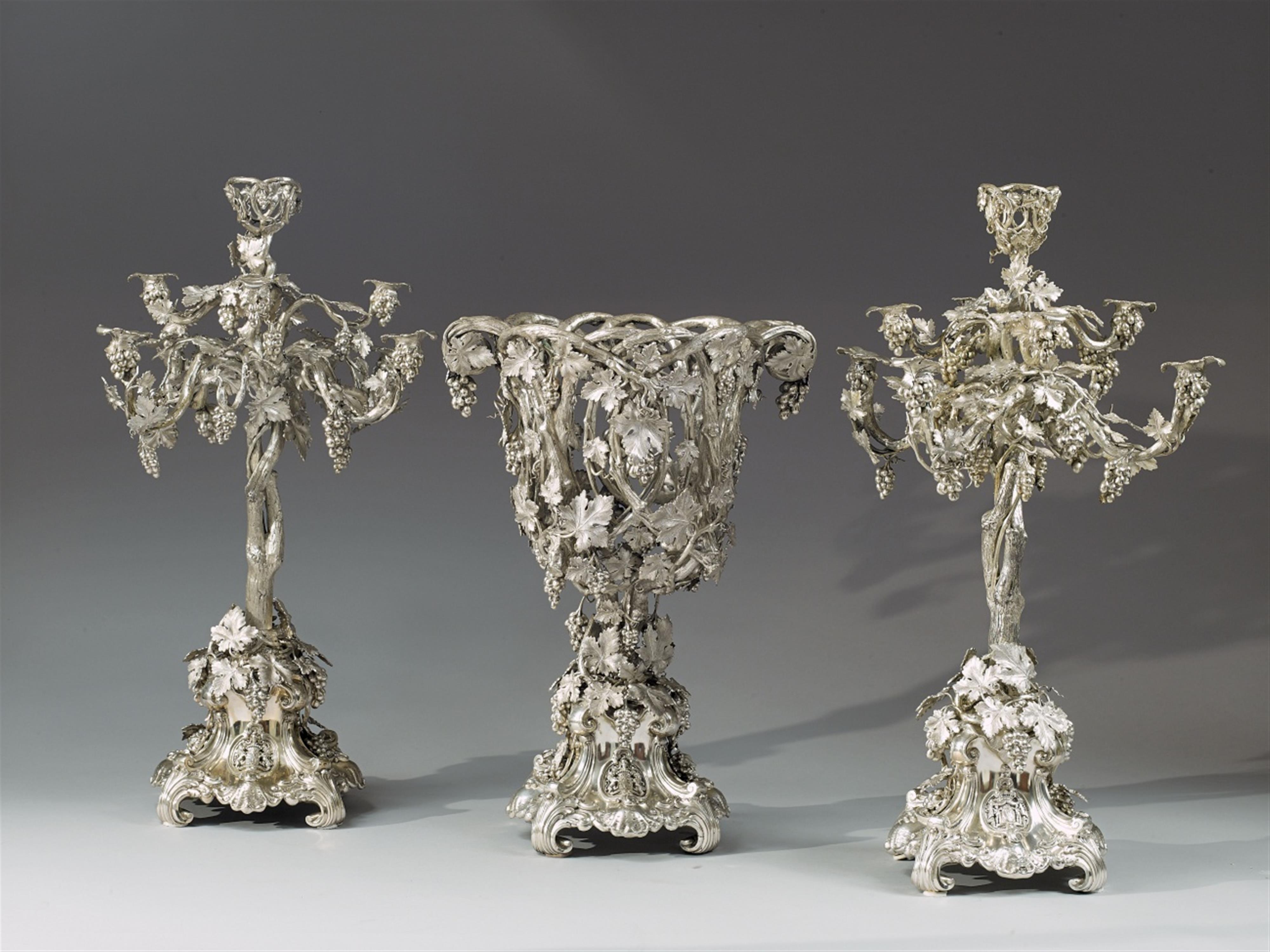 An opulent Berlin silver table centrepiece made for the Dukes of Salm and Beissel von Gymnich. - image-1