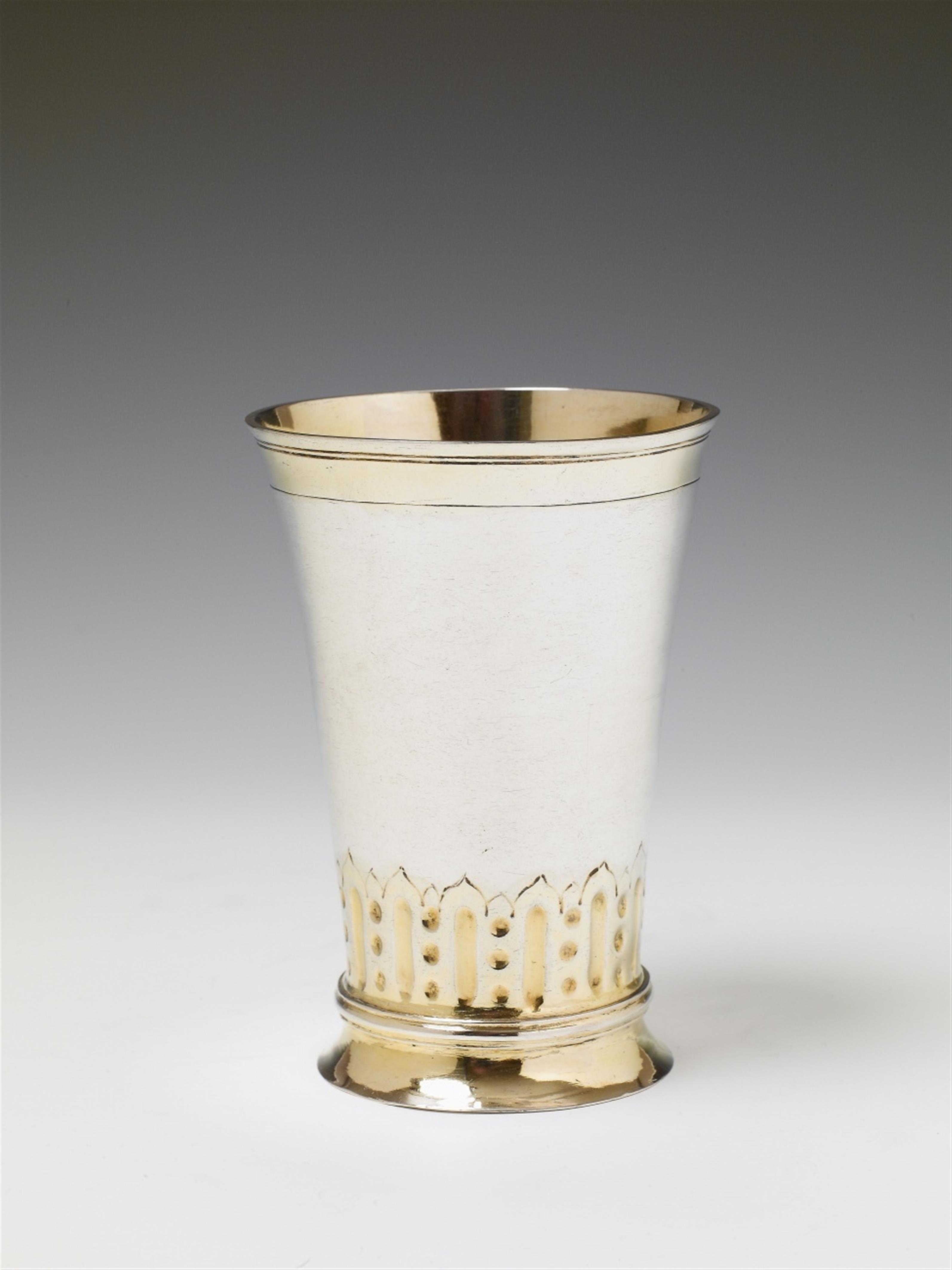 A Mainz parcel gilt silver beaker - image-1