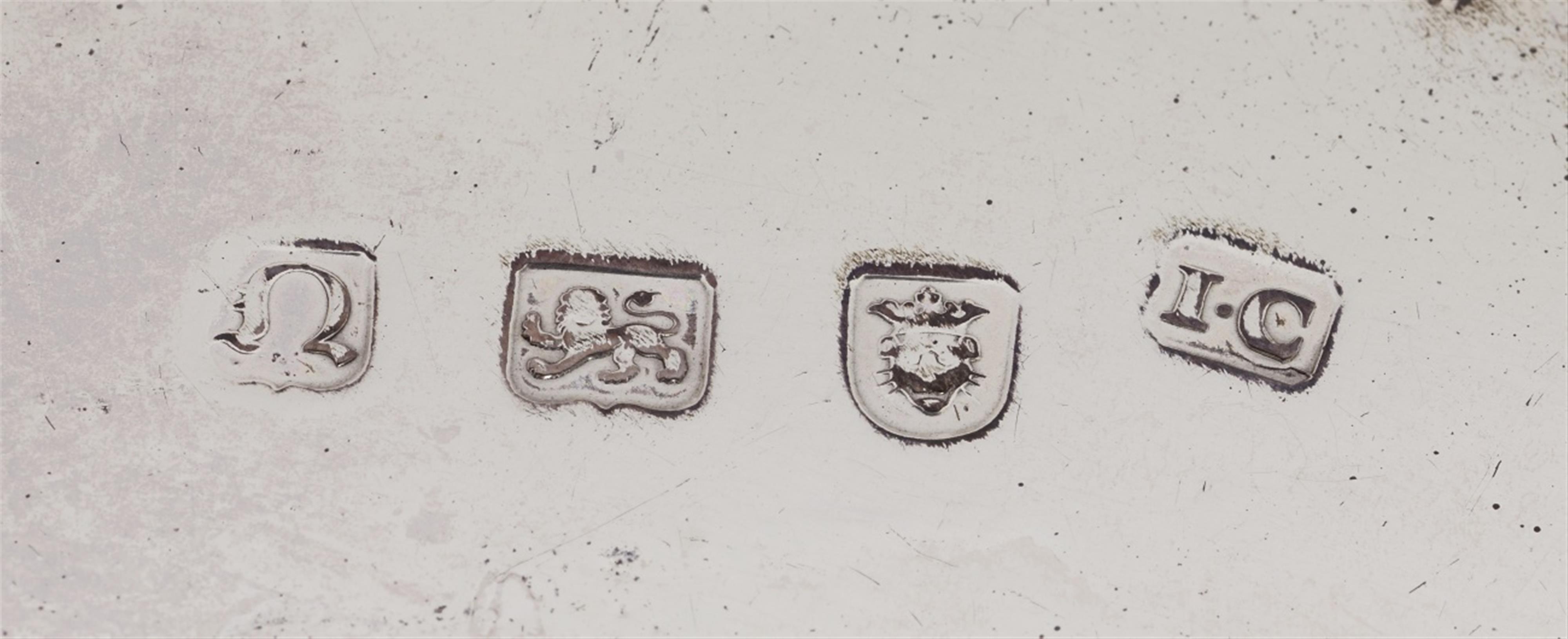 A pair of George III London silver salvers. Marks of John Cormick, 1768/69. - image-4