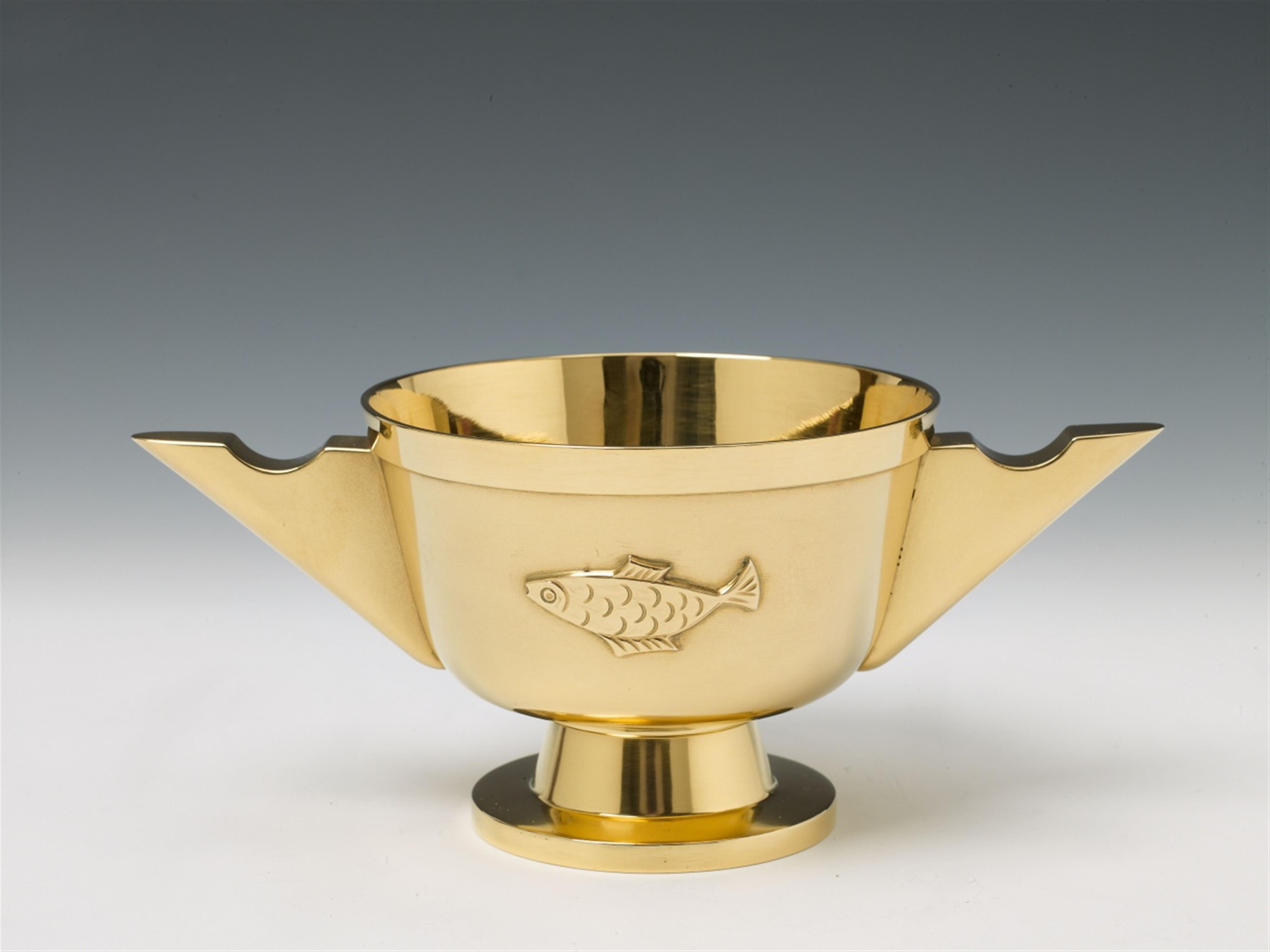 A Cologne silver gilt paten. Marks of Wilhelm Nagel, 1950s. - image-1