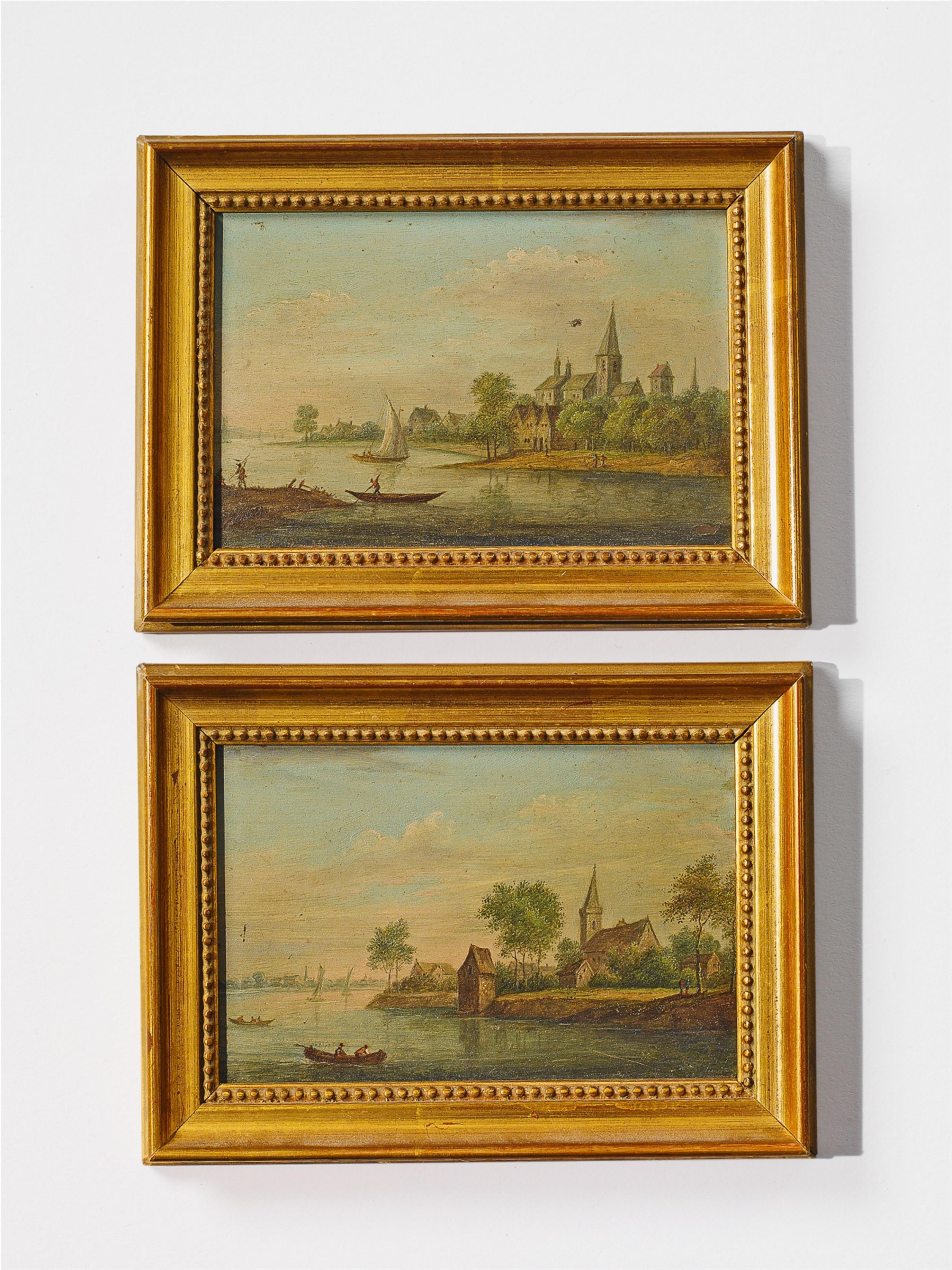 A pair of Dutch river landscapes in the manner of Salomon van Ruysdael. - image-1