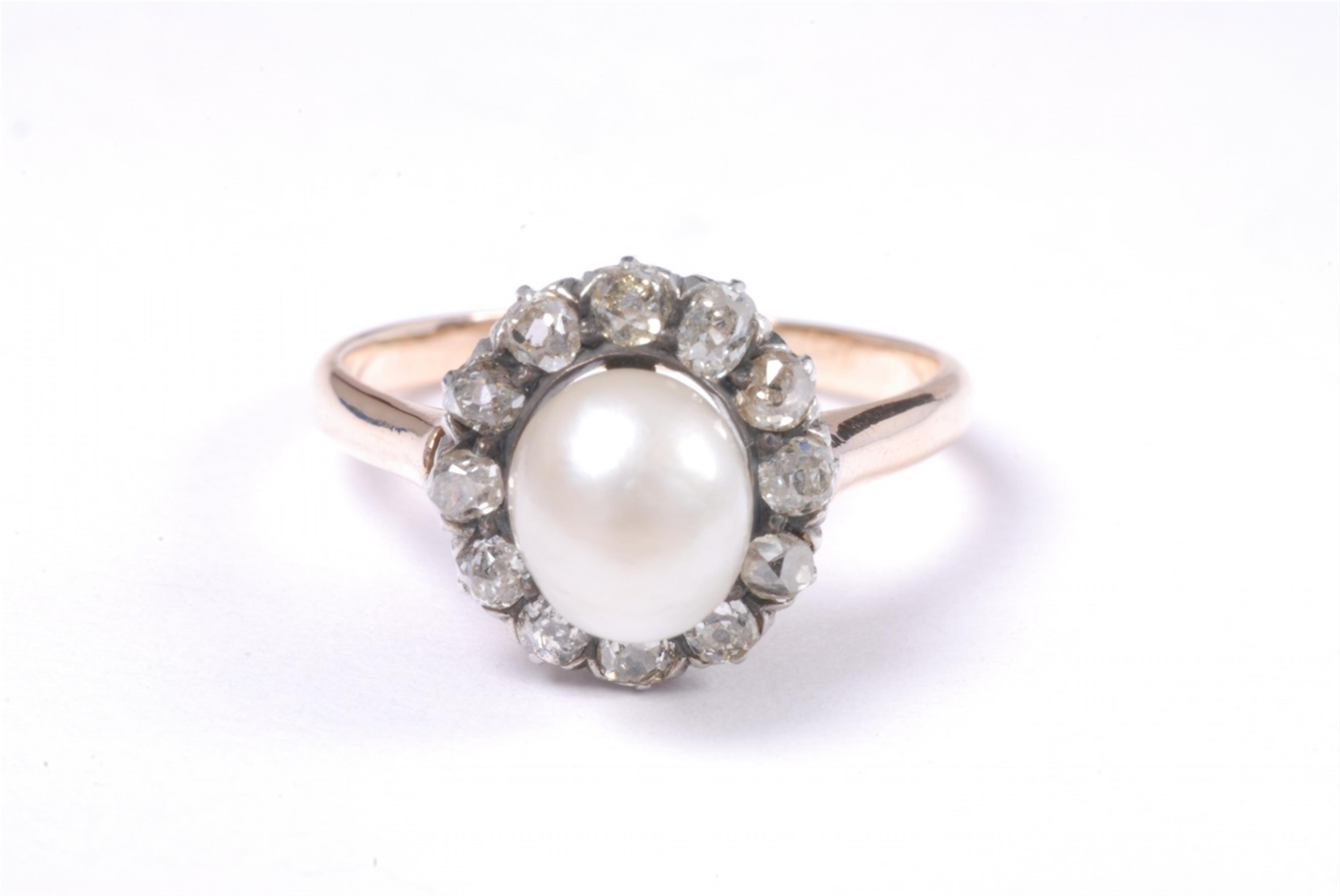 Belle Epoque-Ring mit Perle - image-1