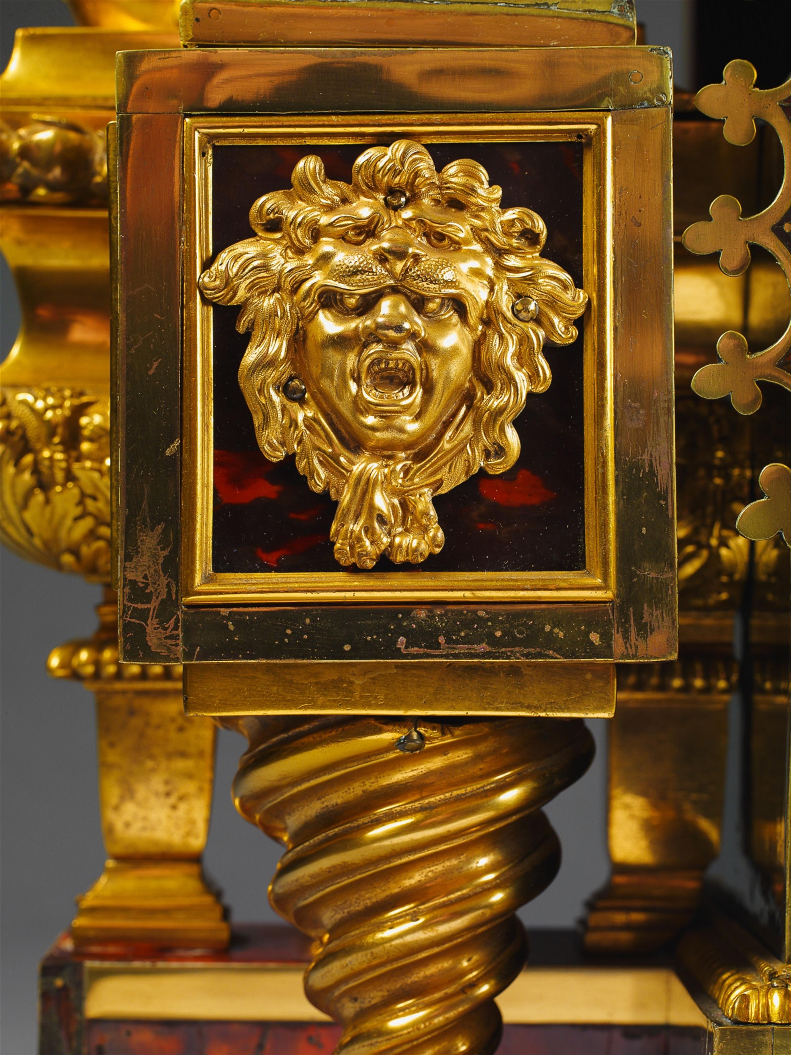 An important Boulle pendulum clock and barometer. - image-5