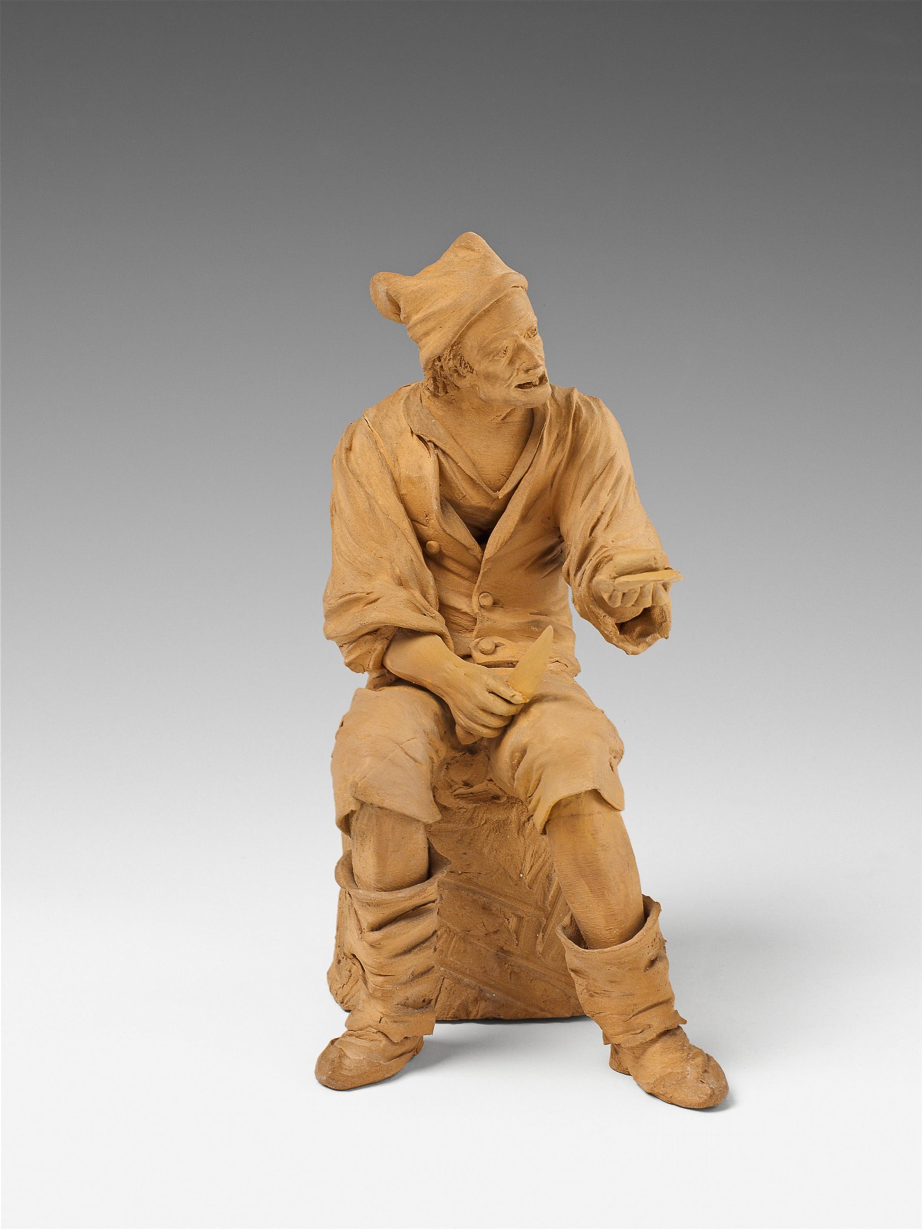 A terracotta figure of a Sicilian fisher. - image-1