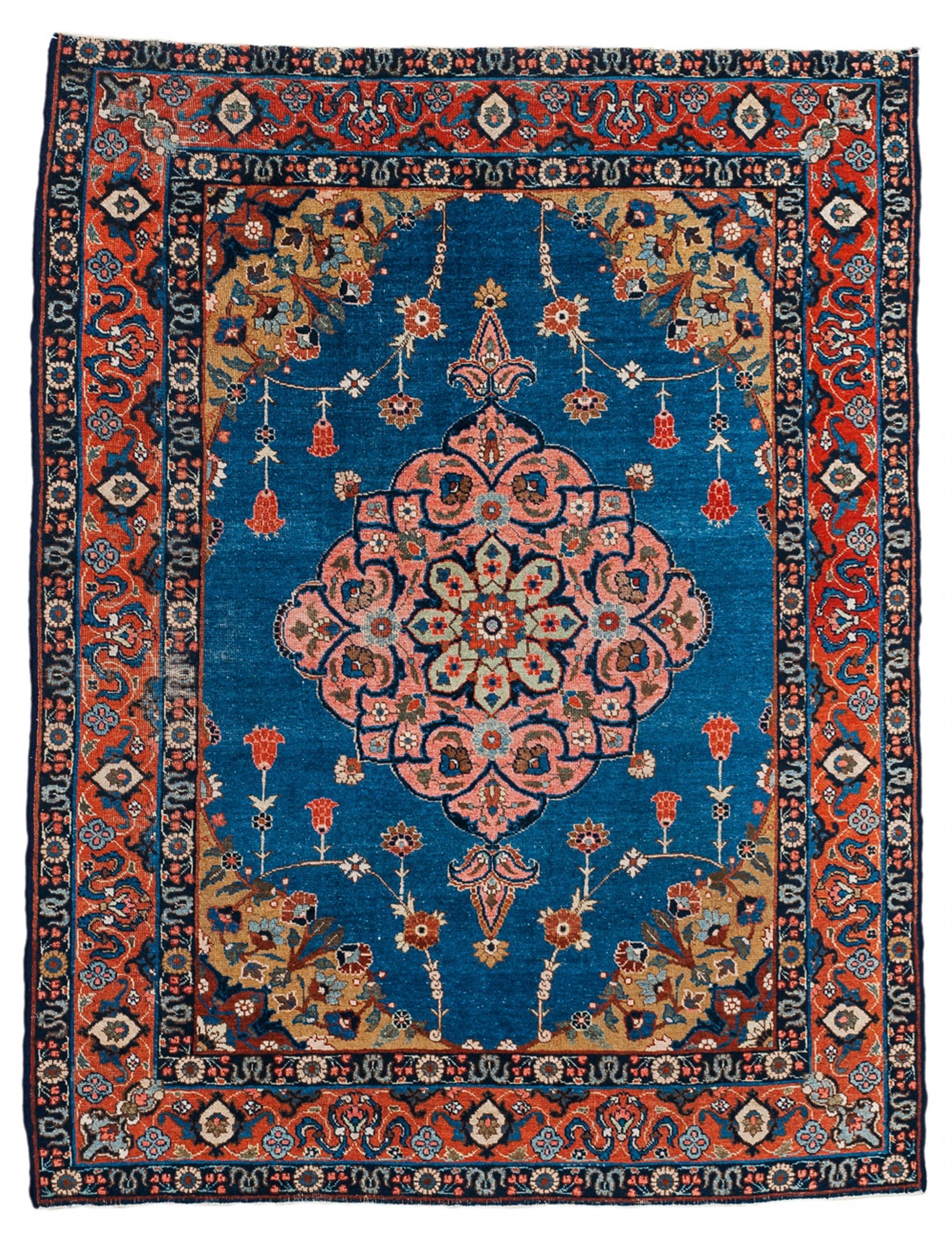 An Iranian woolen Tabriz carpet. - image-1