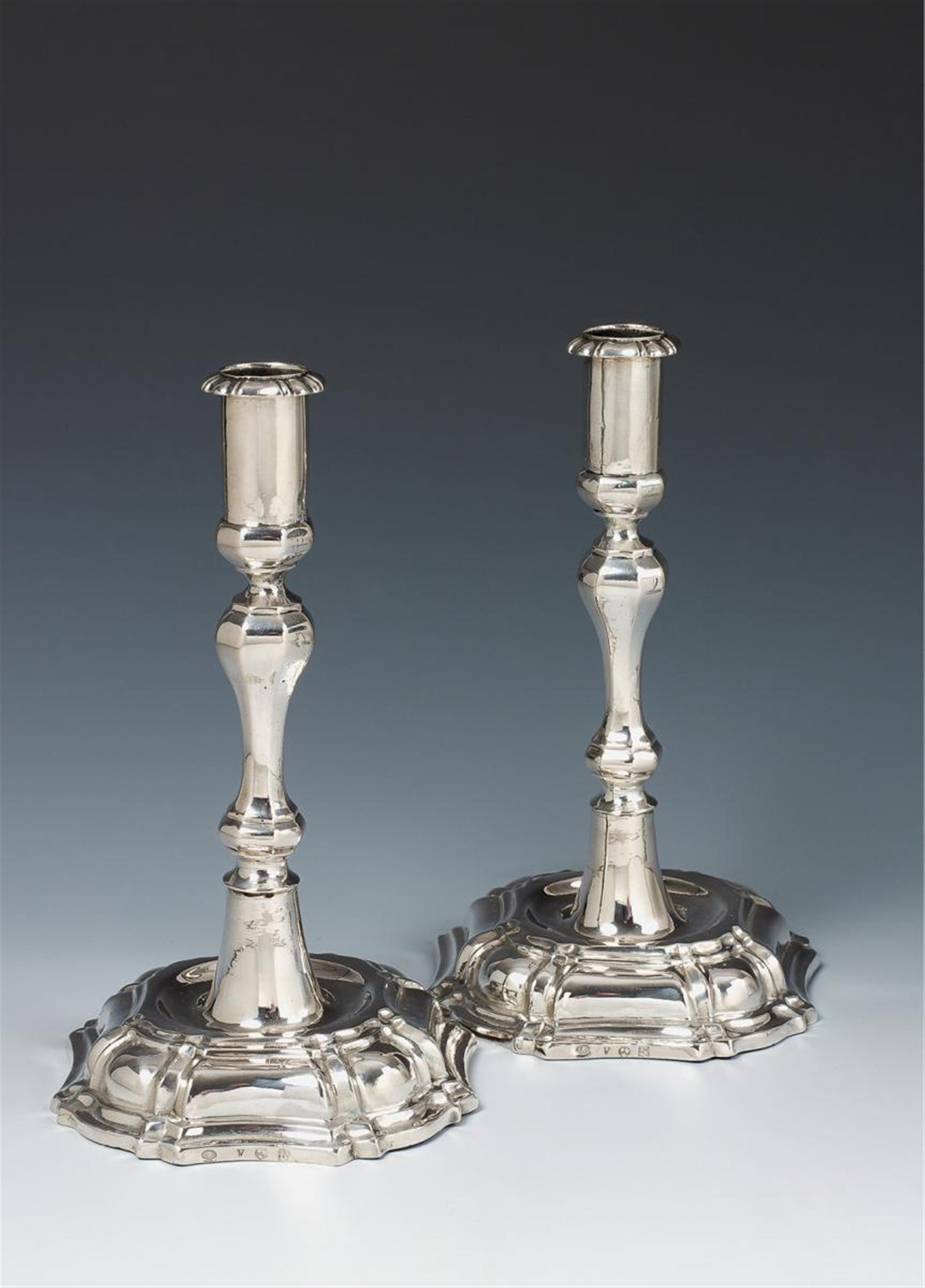 A pair of Düsseldorf silver candlesticks - image-3