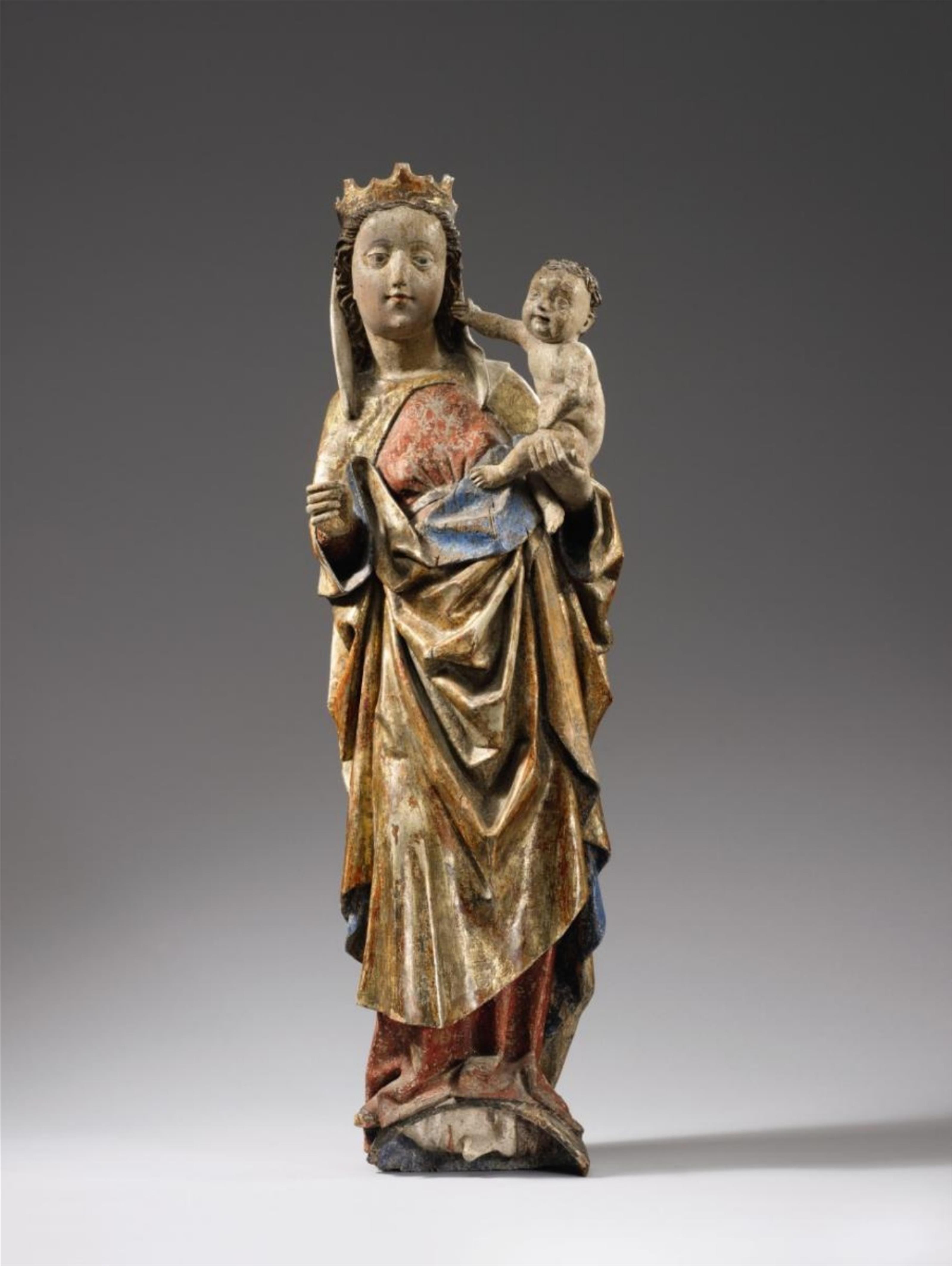 Lower Austria circa 1470 - A Lower Austrian figure of the Virgin with Child on the crescent, circa 1470 - image-1