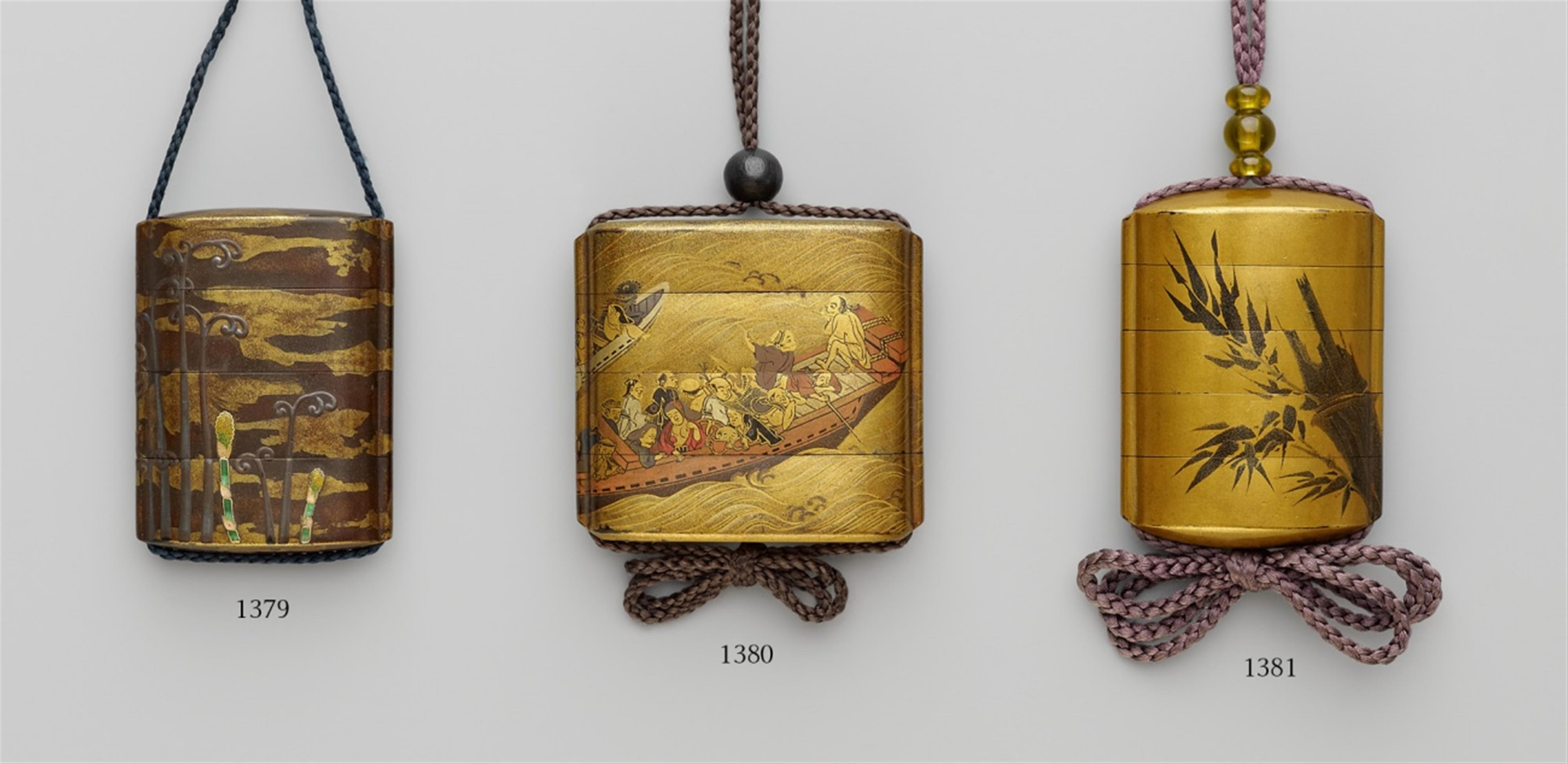 A three-case inrô. Late 18th century - image-1