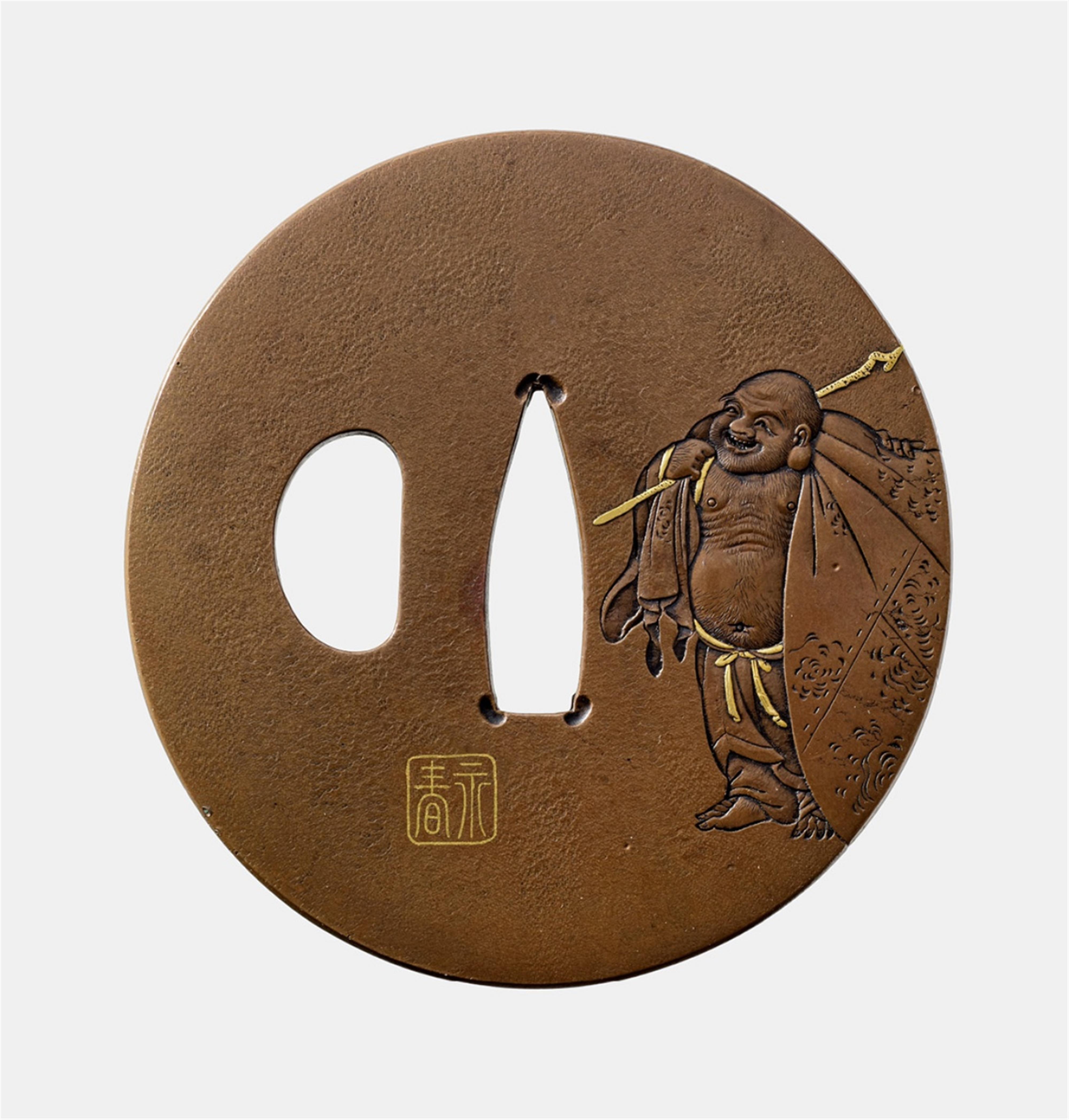 A copper tsuba. 18th century - image-1