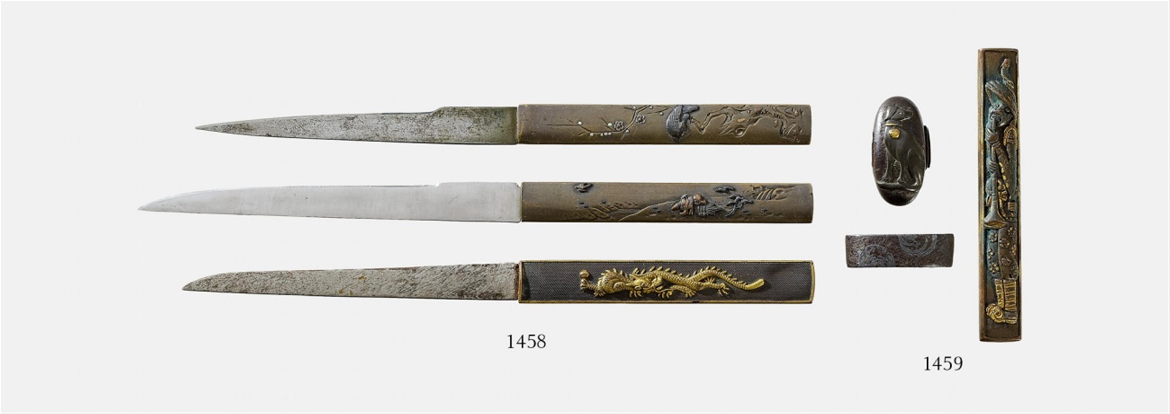 Kozuka, fuchi and kashira. 19th century - image-1