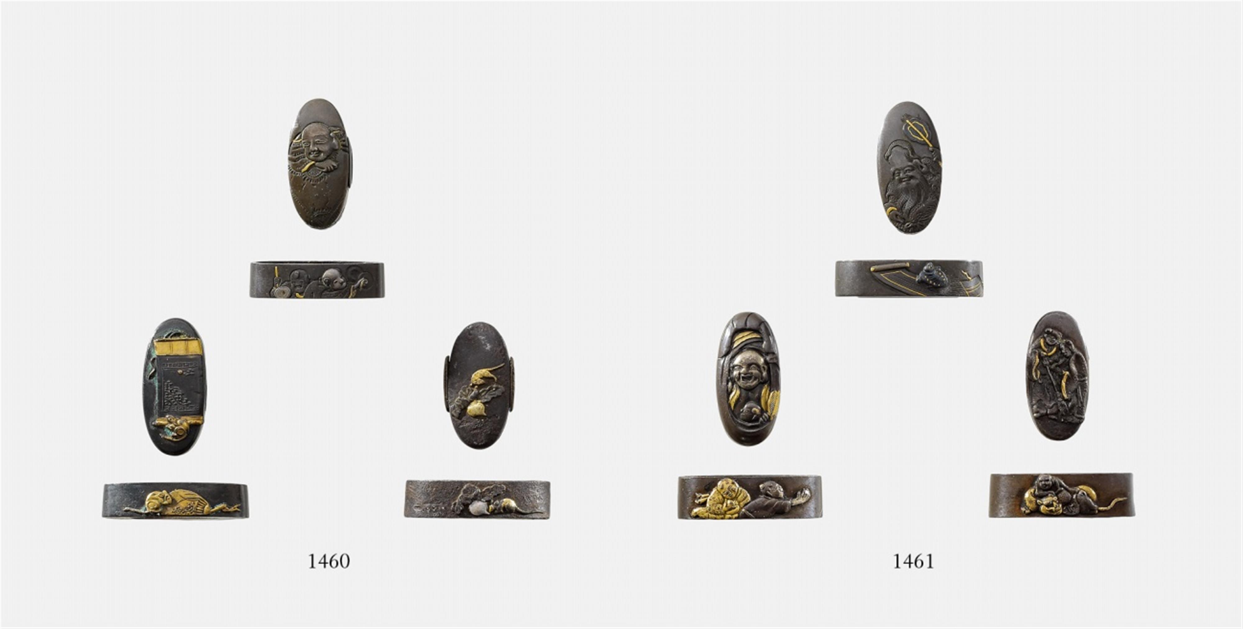 Drei fuchi-kashira. 19. Jh. - image-1