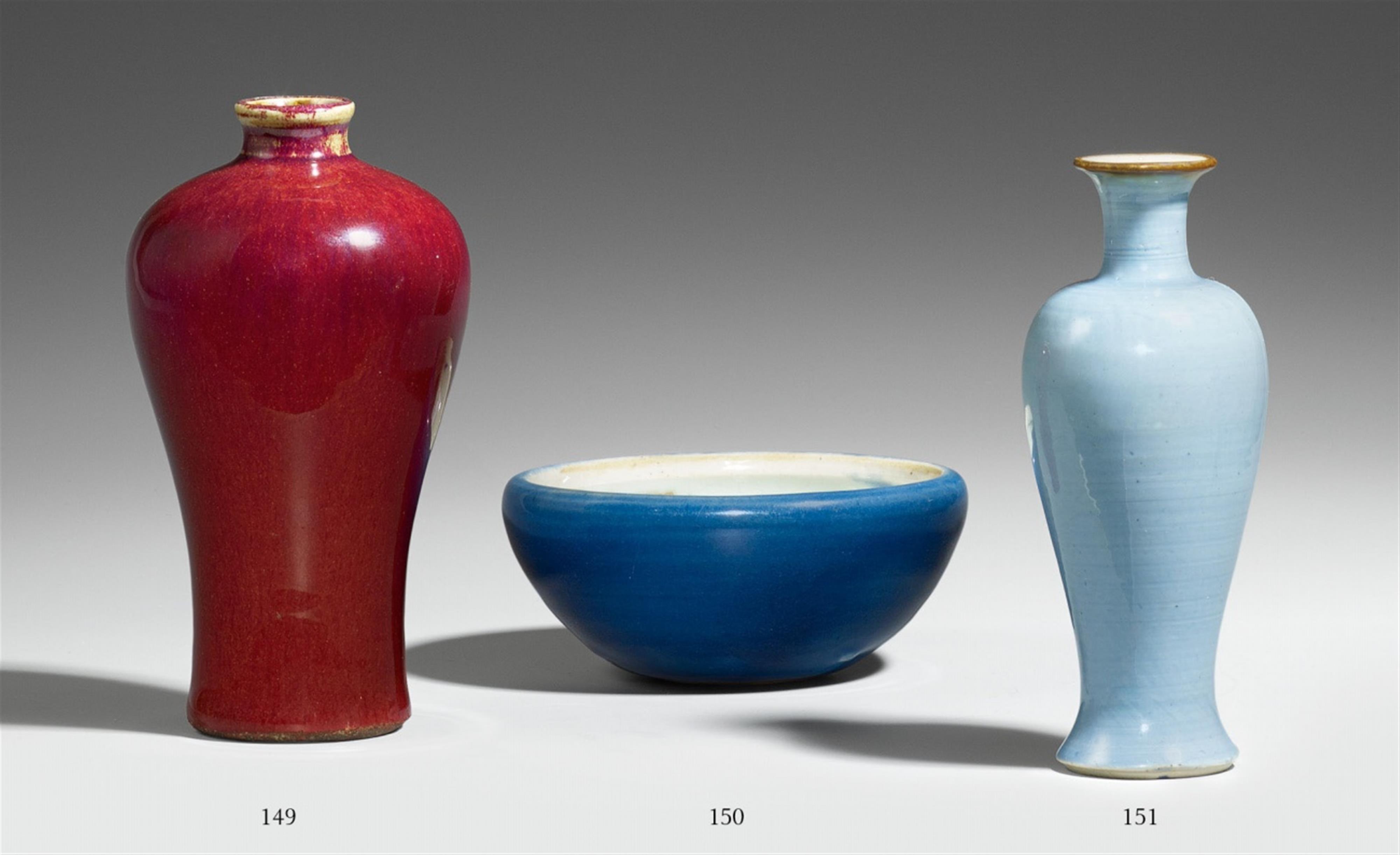 Meiping-Vase mit kupferroter Glasur. Qing-Zeit (1644-1911) - image-1