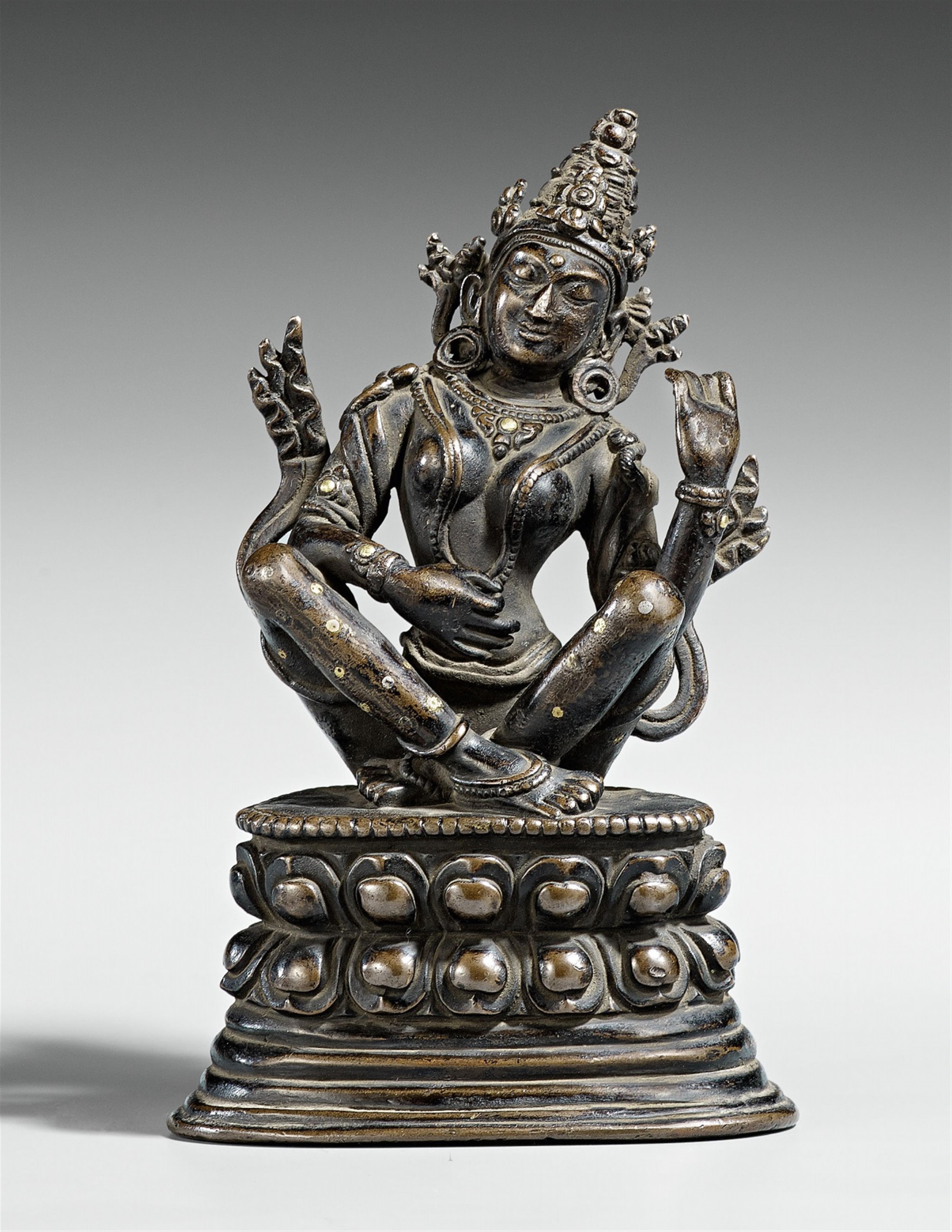 Sarasvati. Bronze. Tibet. Pala-Stil - image-1