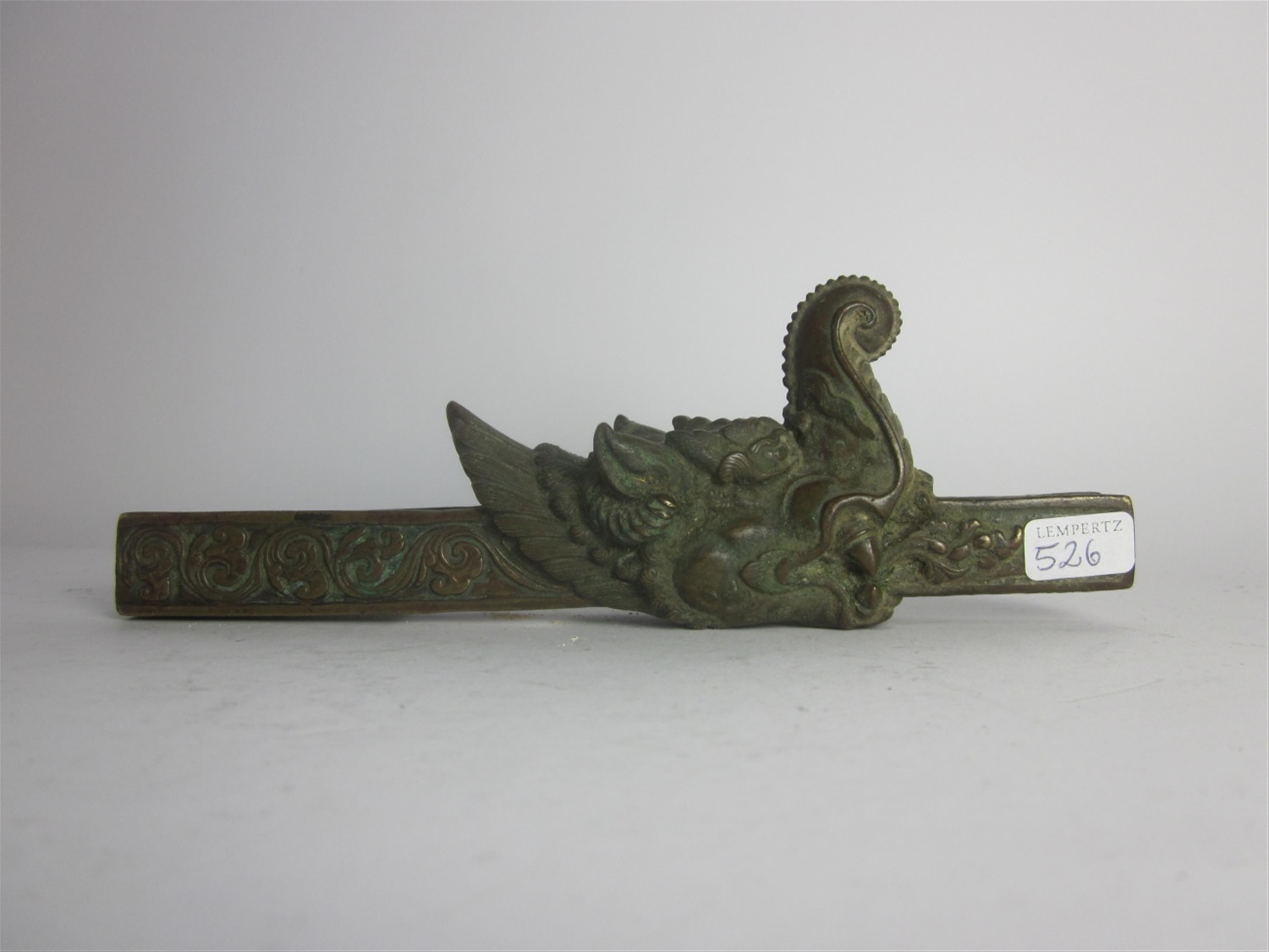 An Indian or South-East Asian bronze object. 19th or earlier - image-1