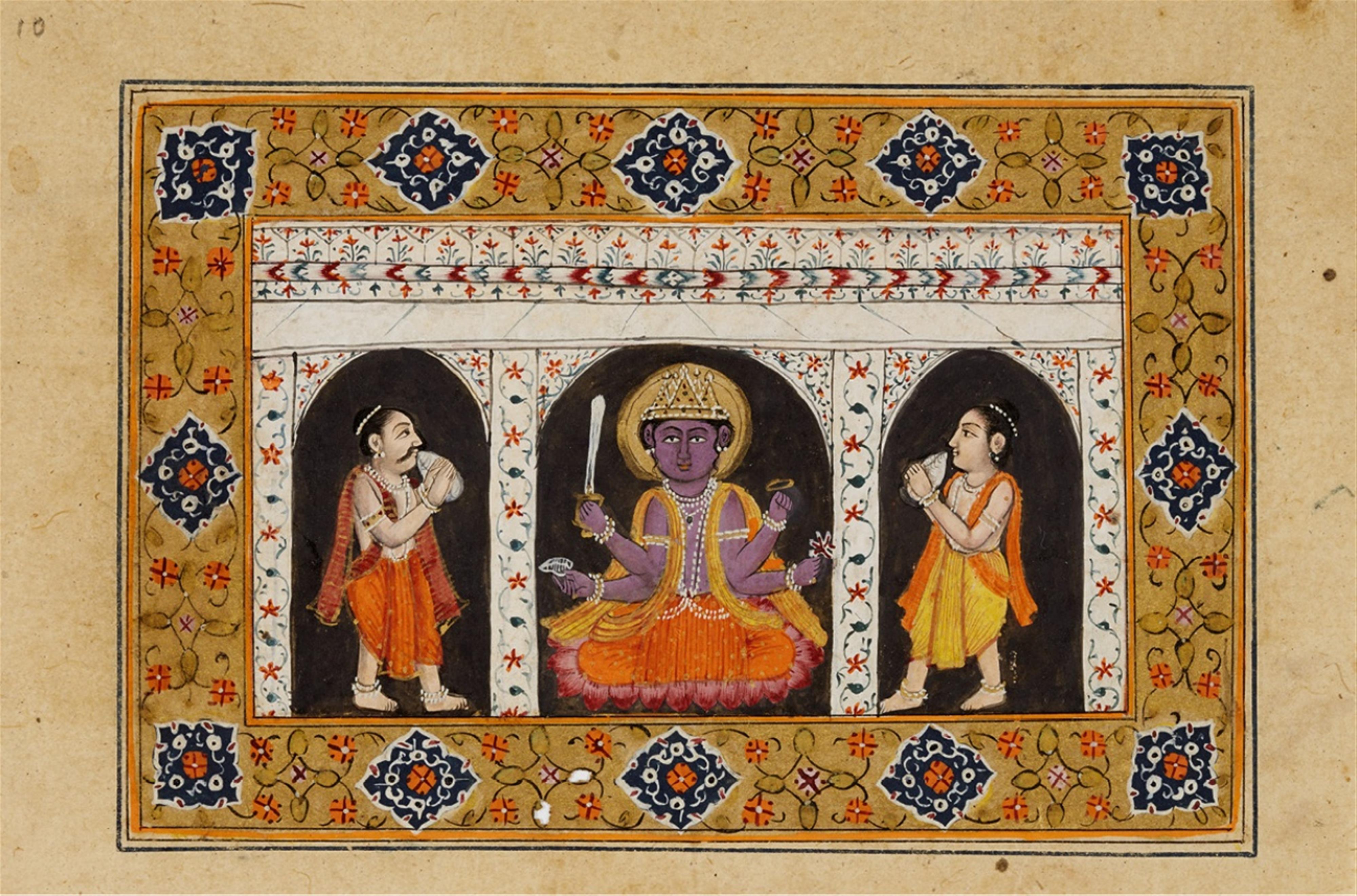 13 kleine Buchillustrationen. Nordwest-Indien, Kaschmir. 19. Jh. - image-1