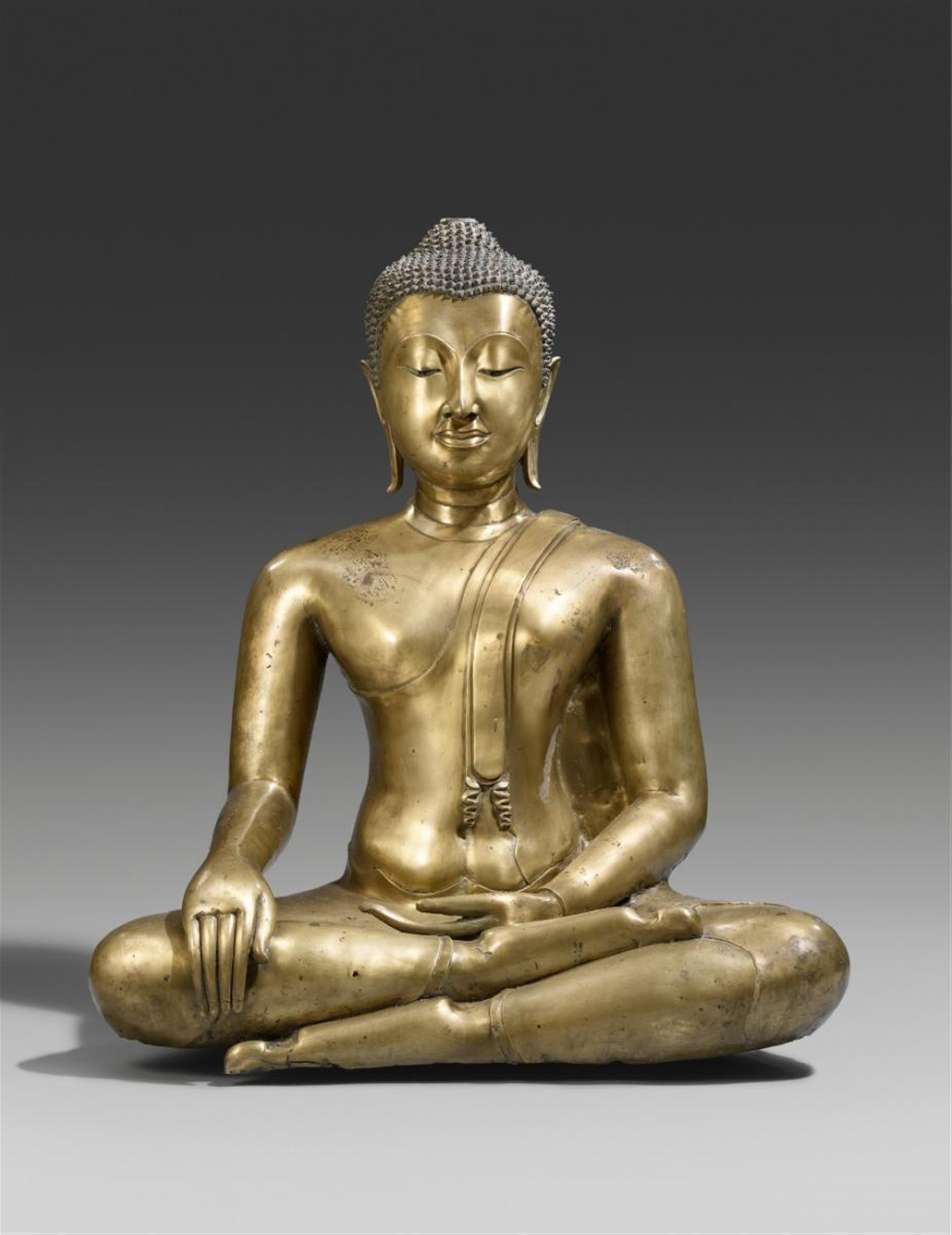 An Ayutthaya-style bronze Buddha Shakyamuni. 19th century - image-1