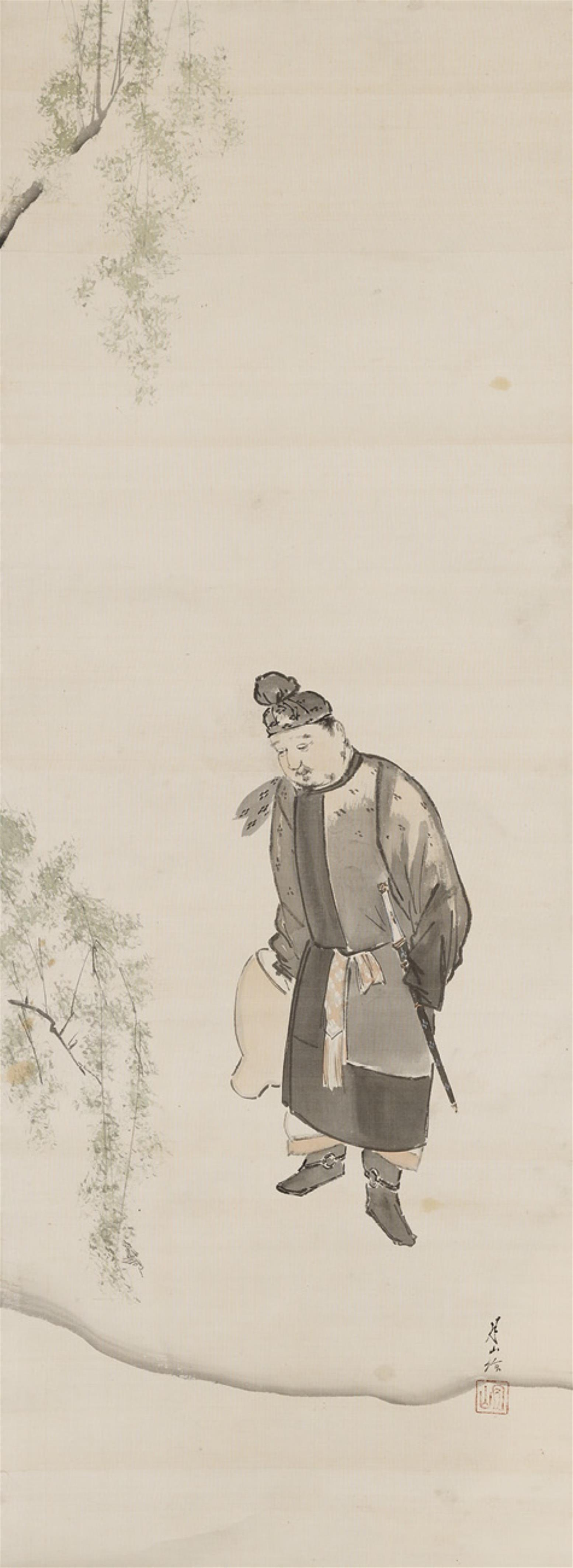 A hanging scroll by Gessan. First half 20th century - image-1