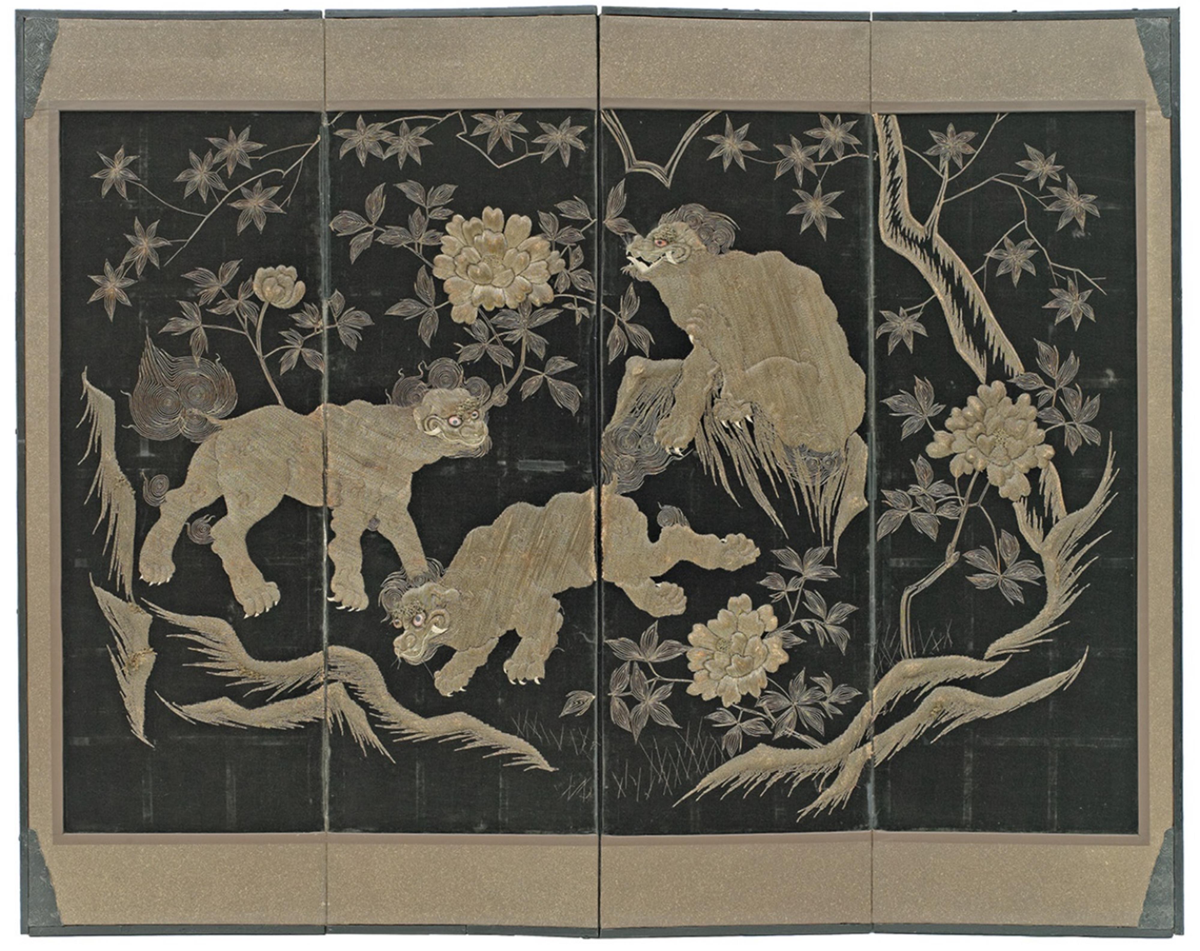 A four-panel screen. Late 19th century - image-2