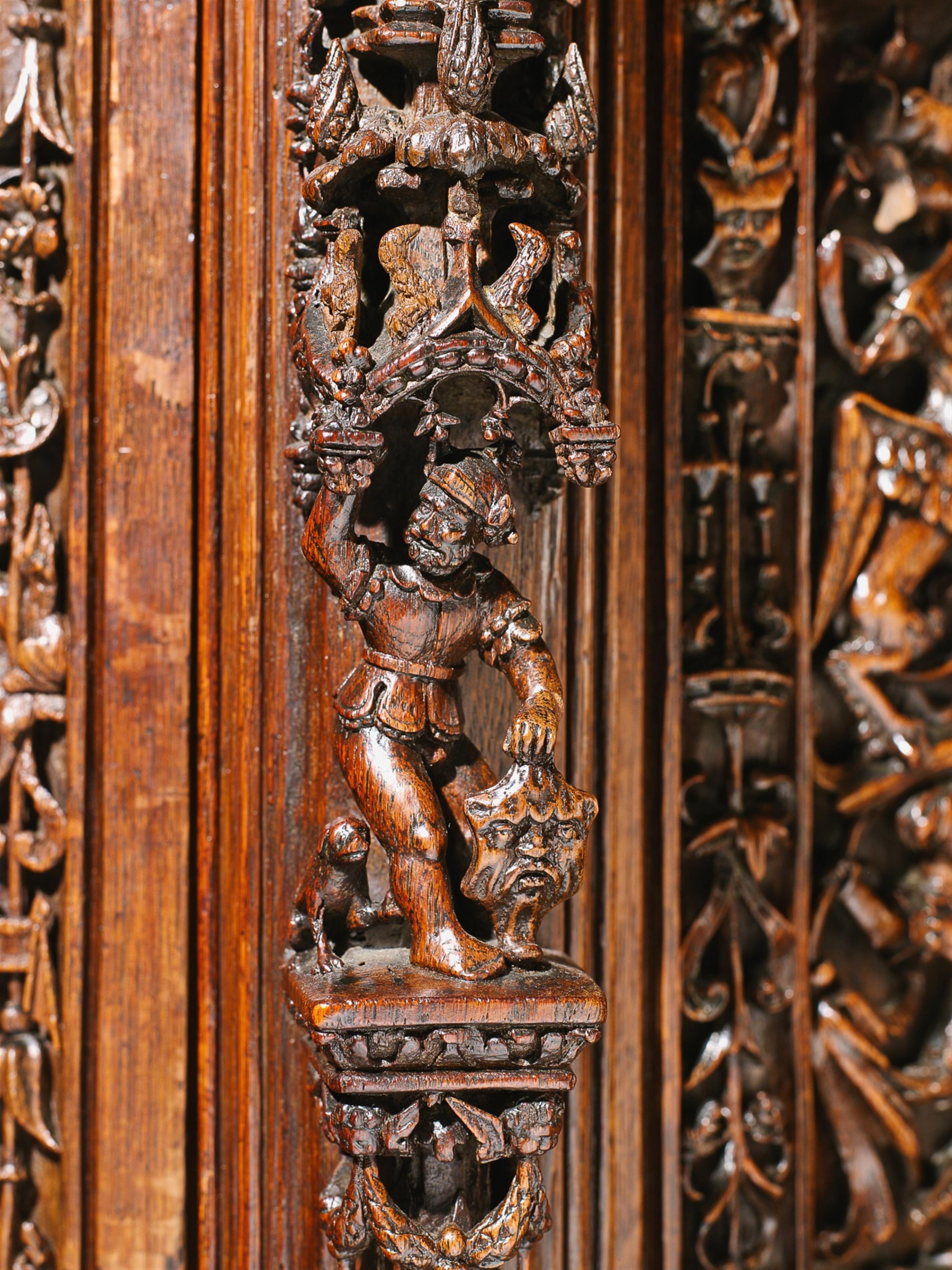 An opulently carved Renaissance style oak "grand dressoir" cabinet. - image-3