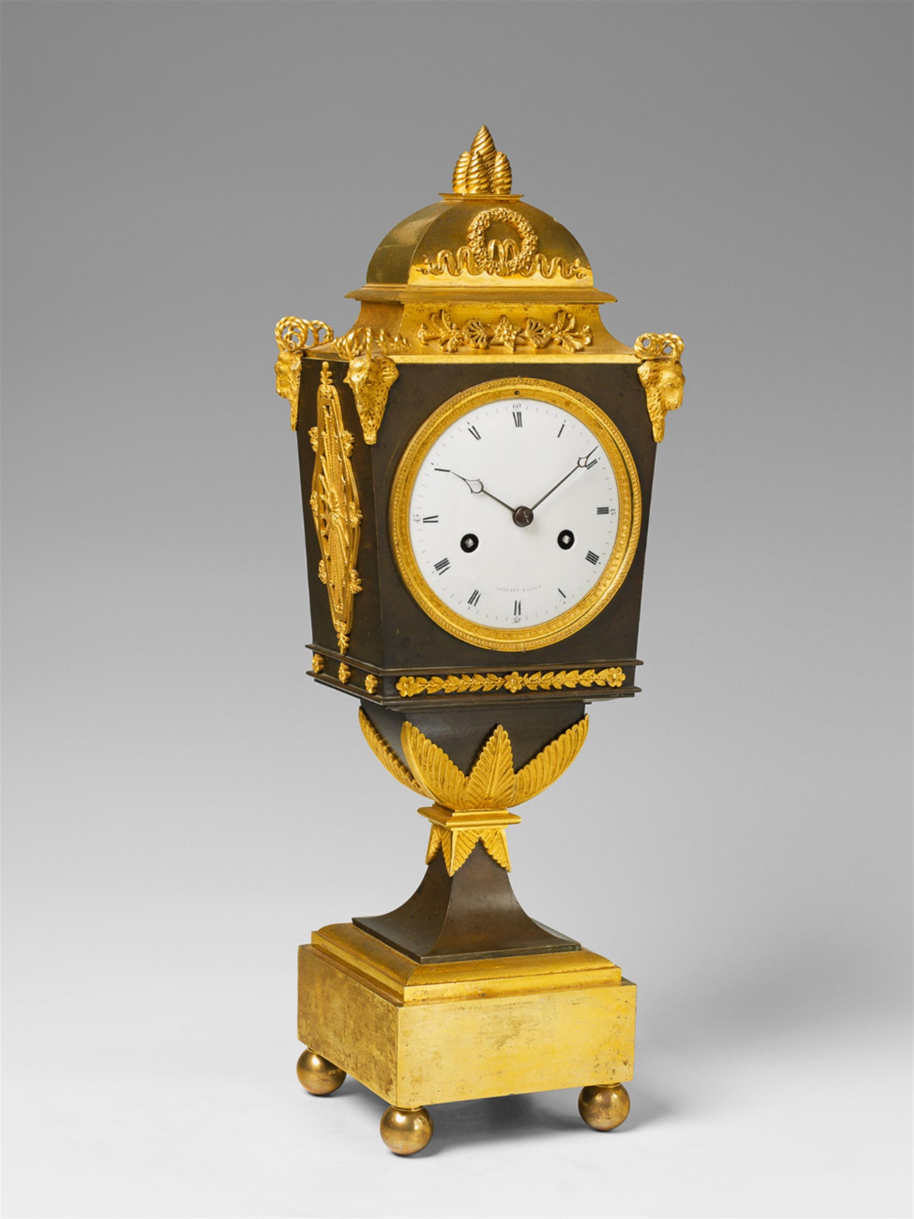 A Parisian époque Empire ormolu lantern-form pendulum clock. - image-1