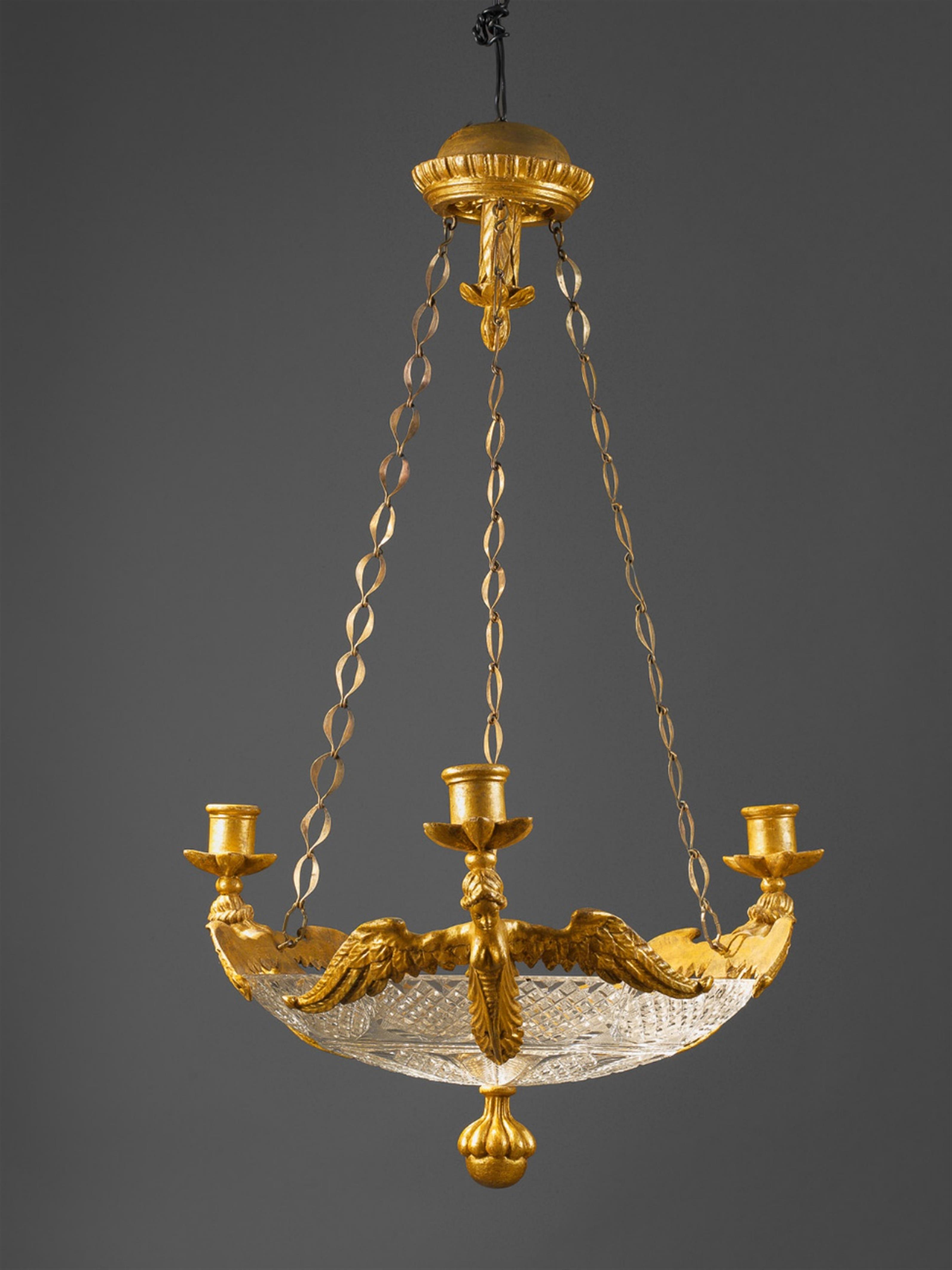 An Austrian carved giltwood chandelier. - image-1