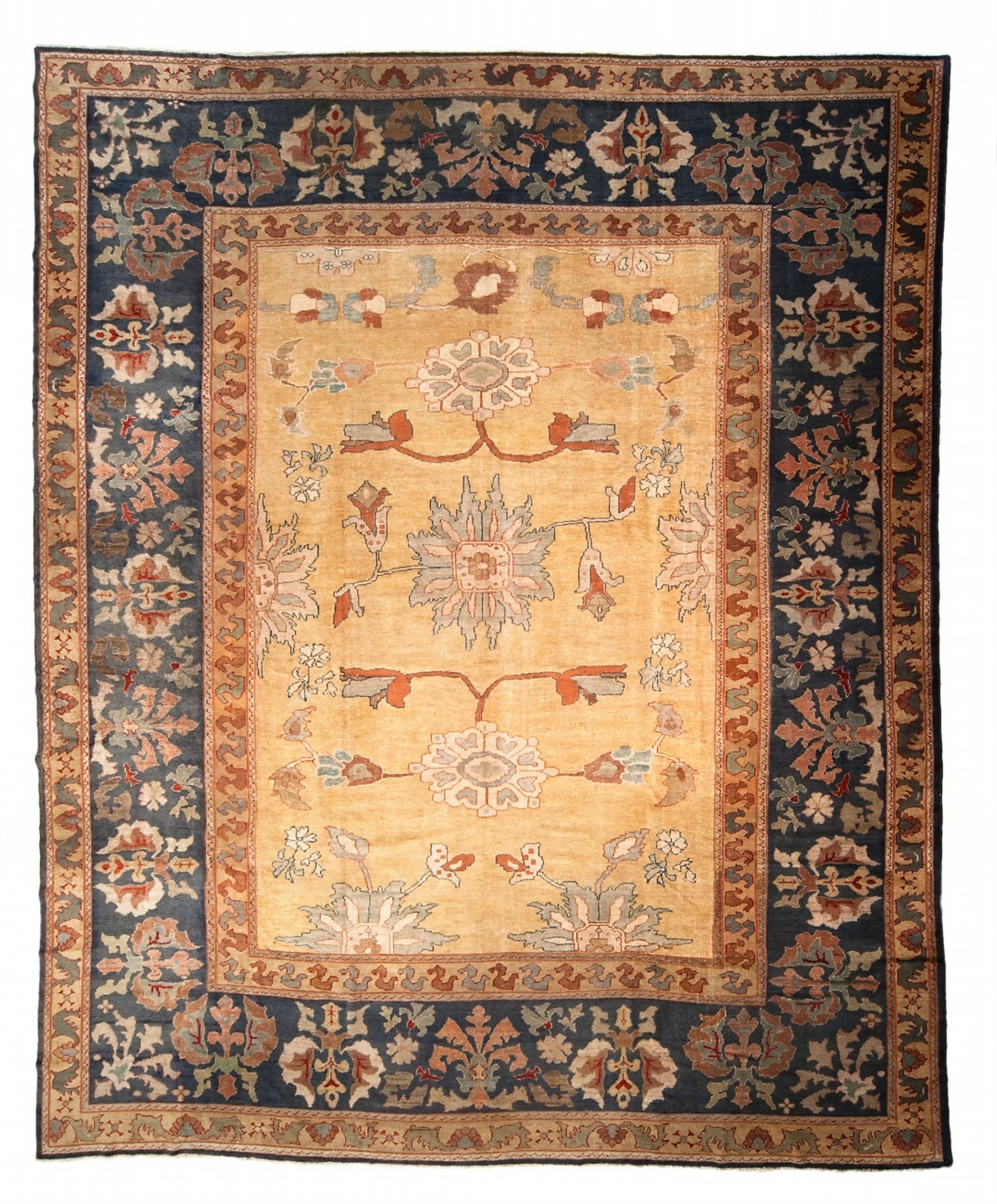 An Iranian woolen ziegler mahal carpet. - image-1