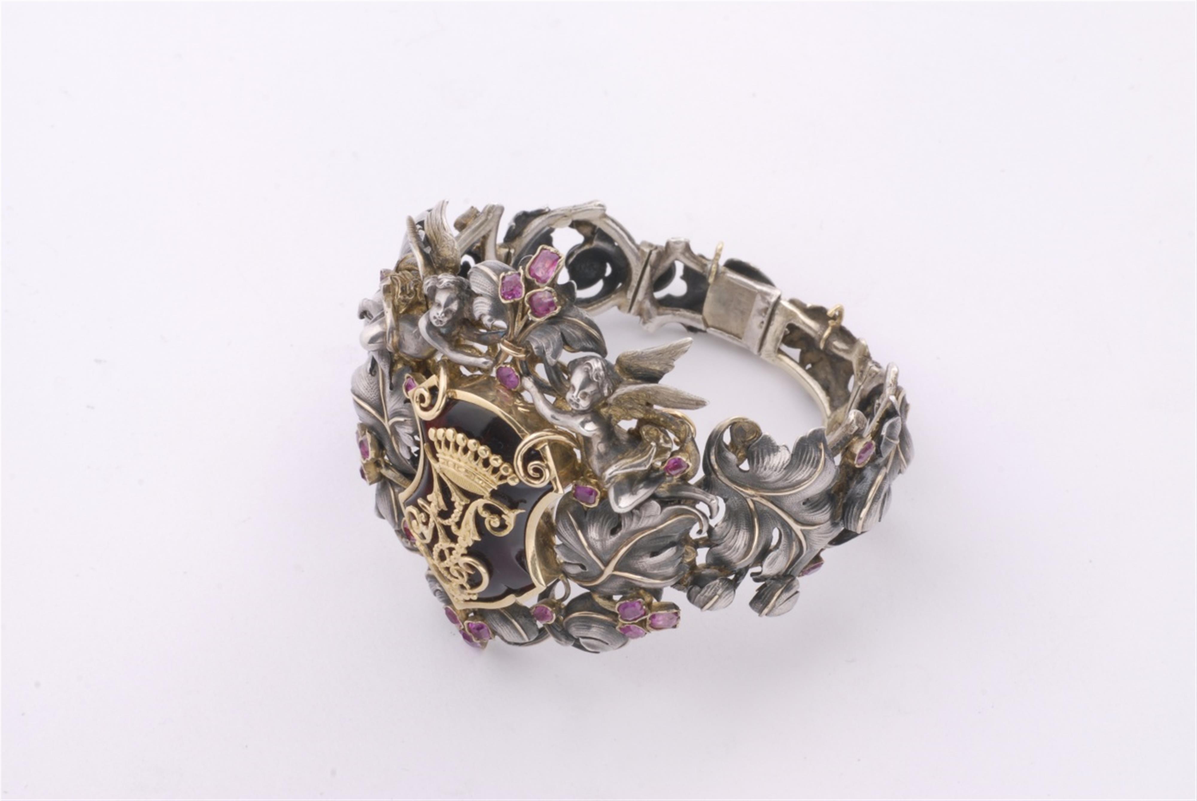 A silver and 18k gold Napolèon III bracelet. - image-1