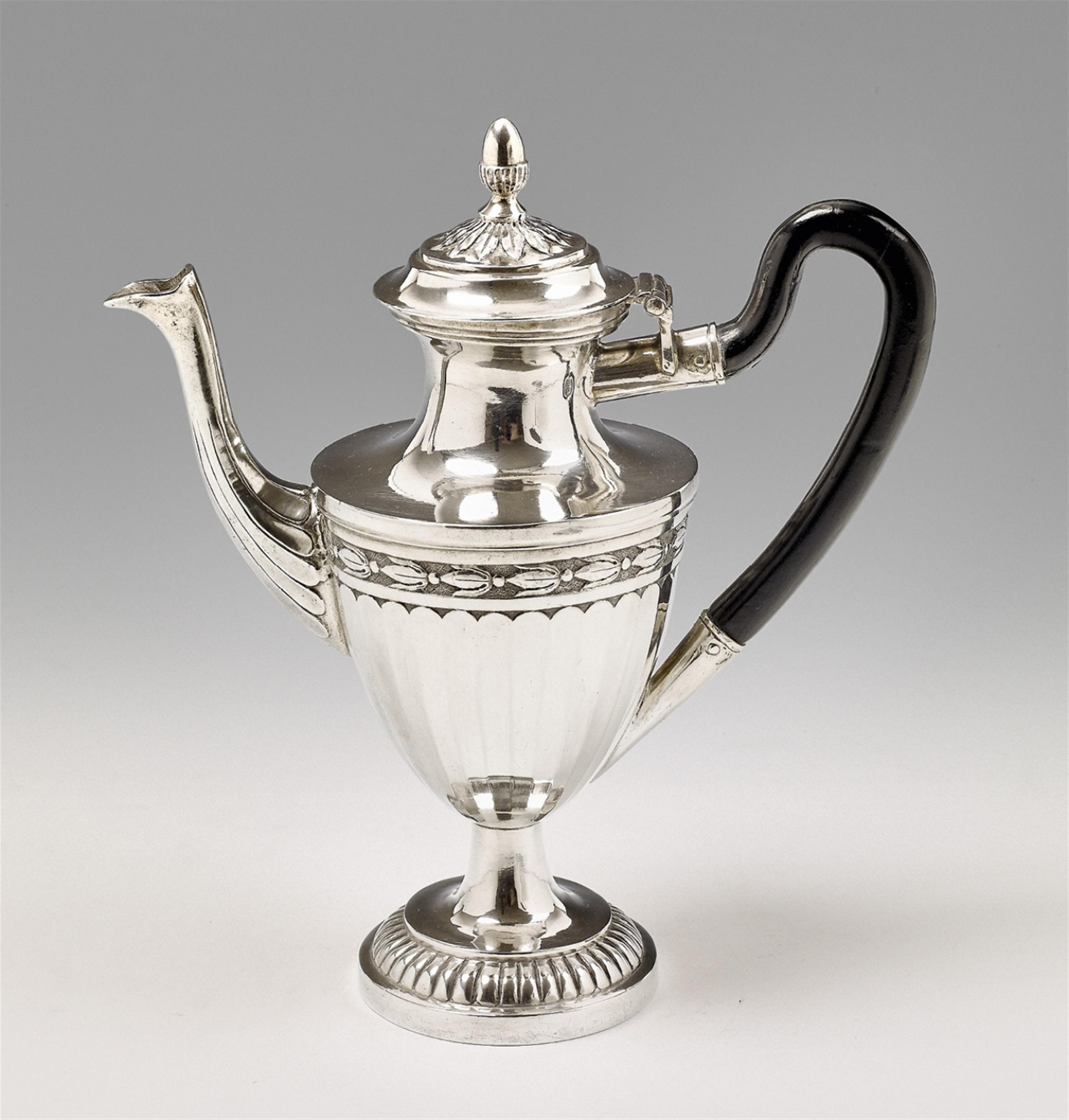 A Neoclassical Augsburg silver coffee pot - image-1