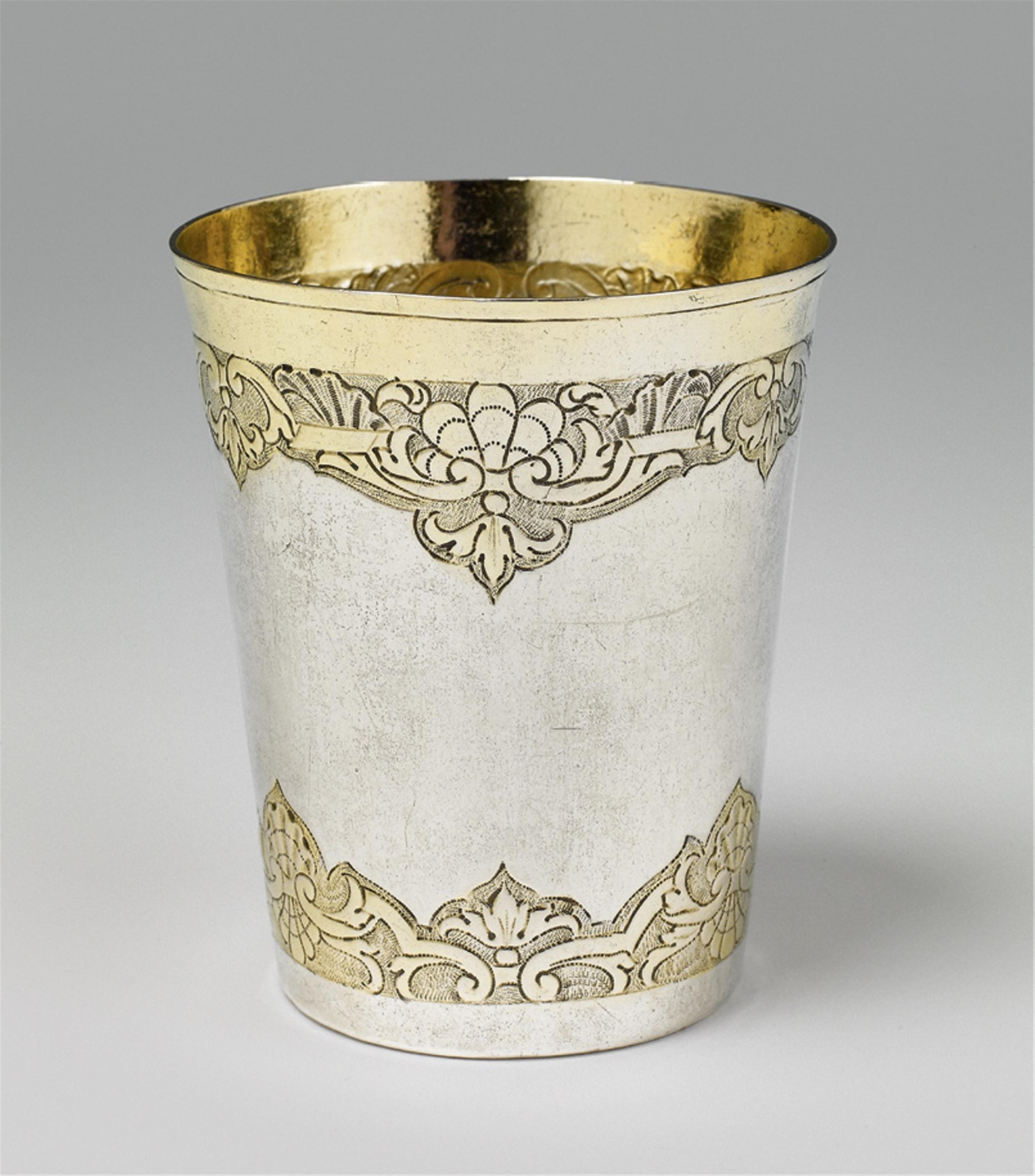 A Breslau partially gilt silver beaker - image-1