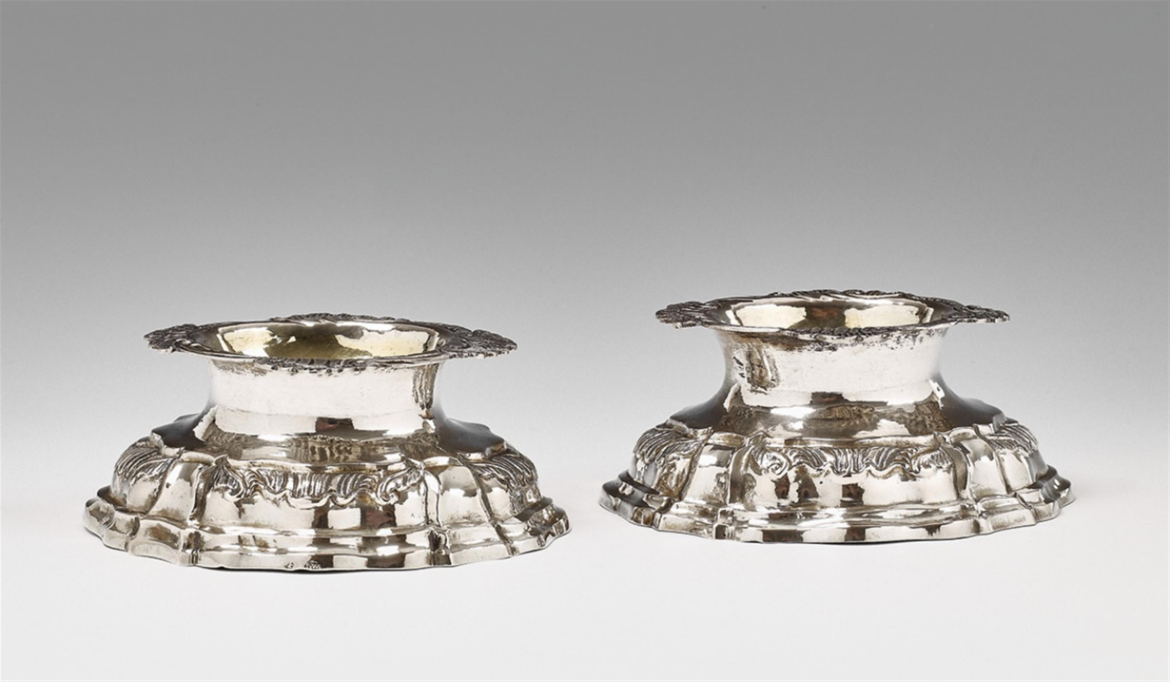 A pair of Flensburg interior gilt silver salts - image-1