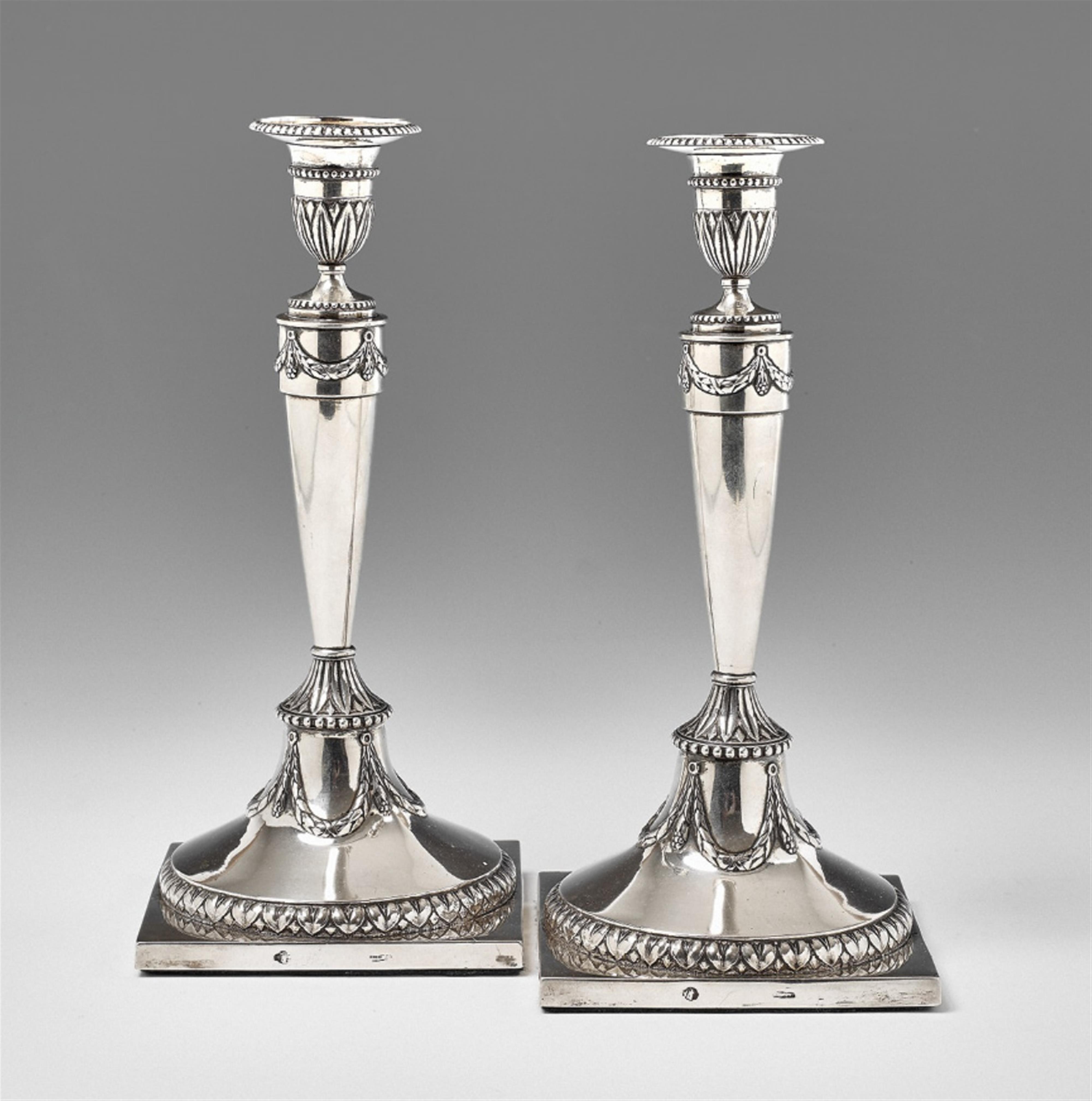 A pair of Kassel silver candlesticks - image-1