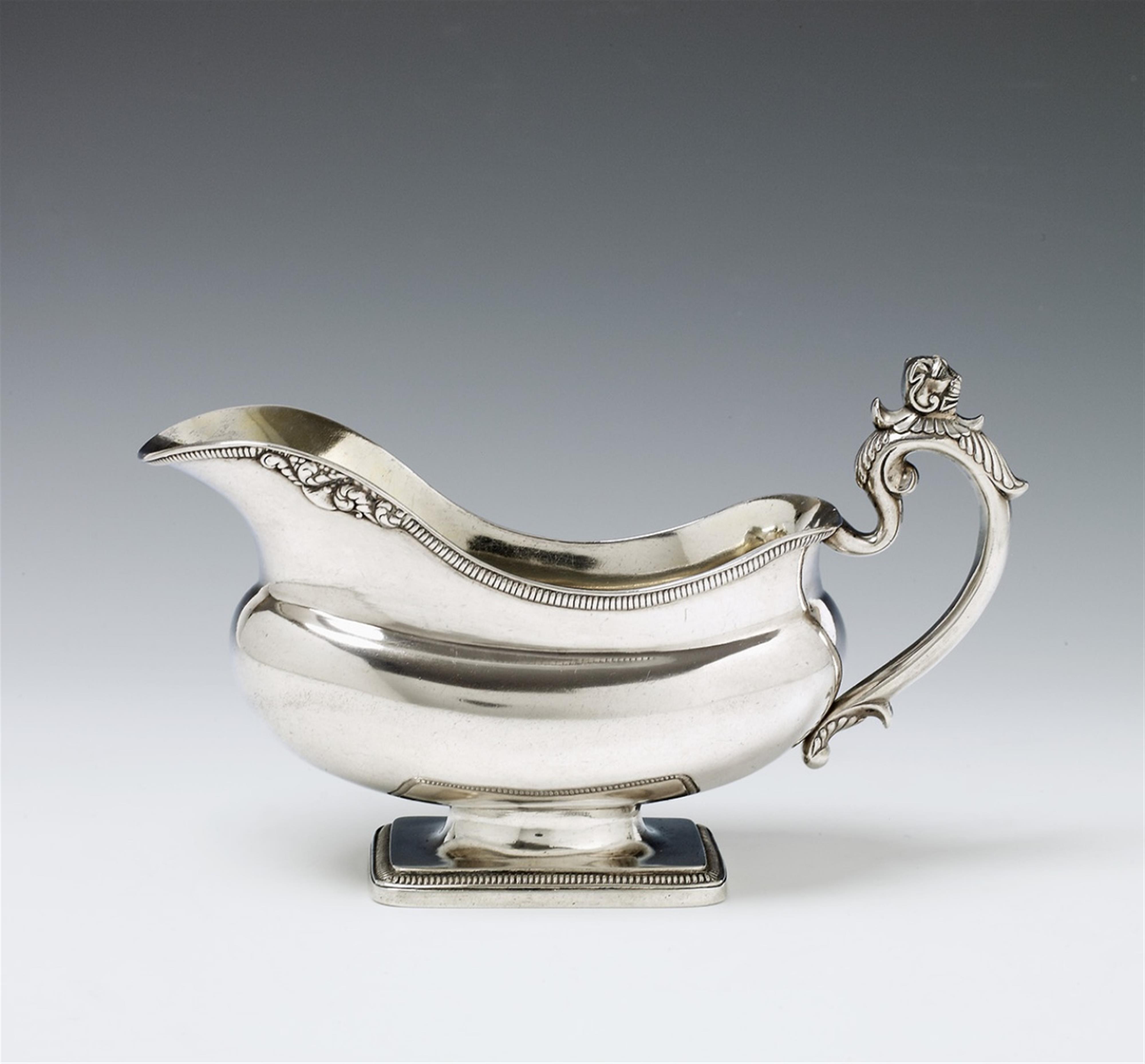 A Cologne interior gilt silver sauce boat - image-1