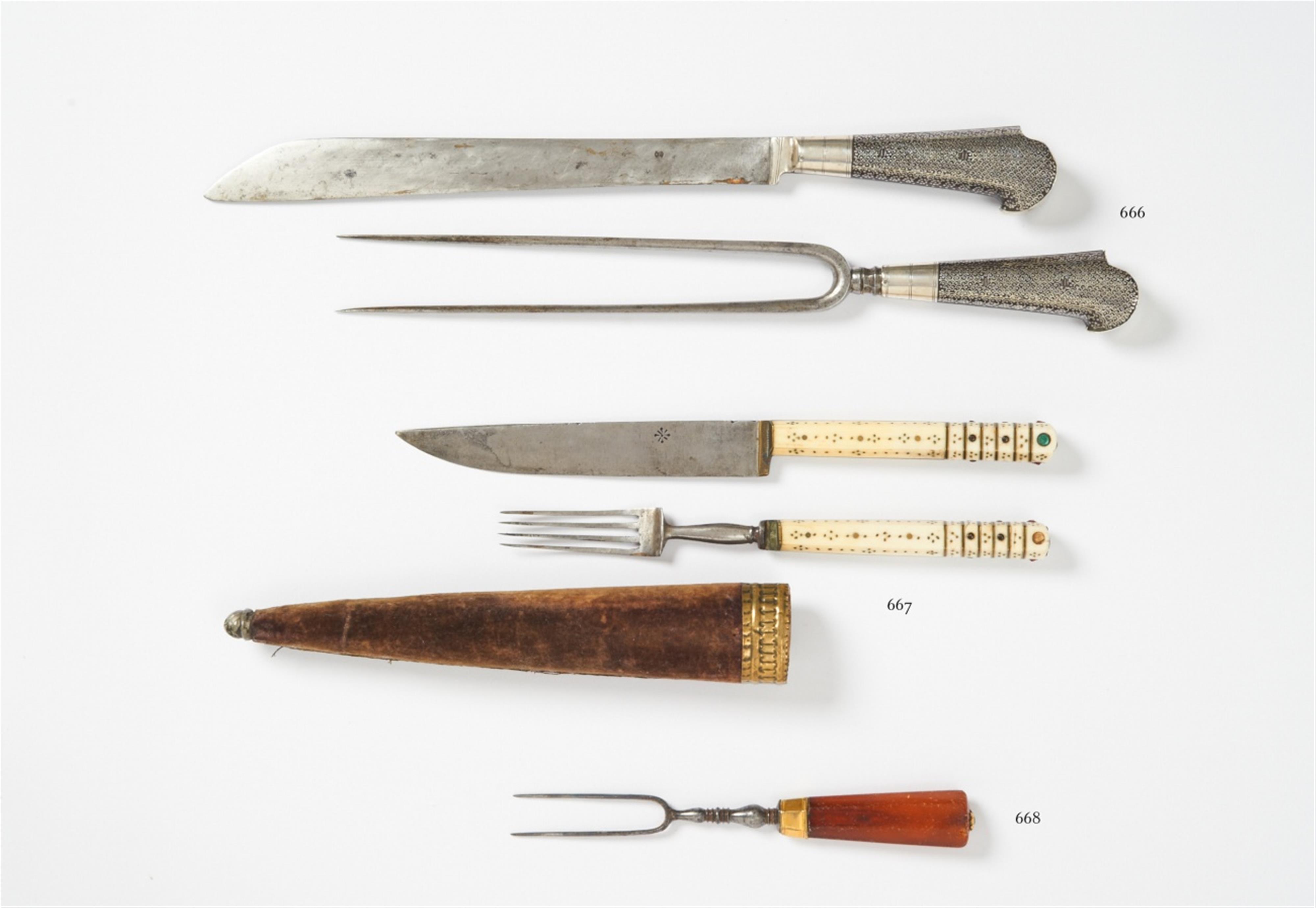 A set of German carving cutlery - image-1