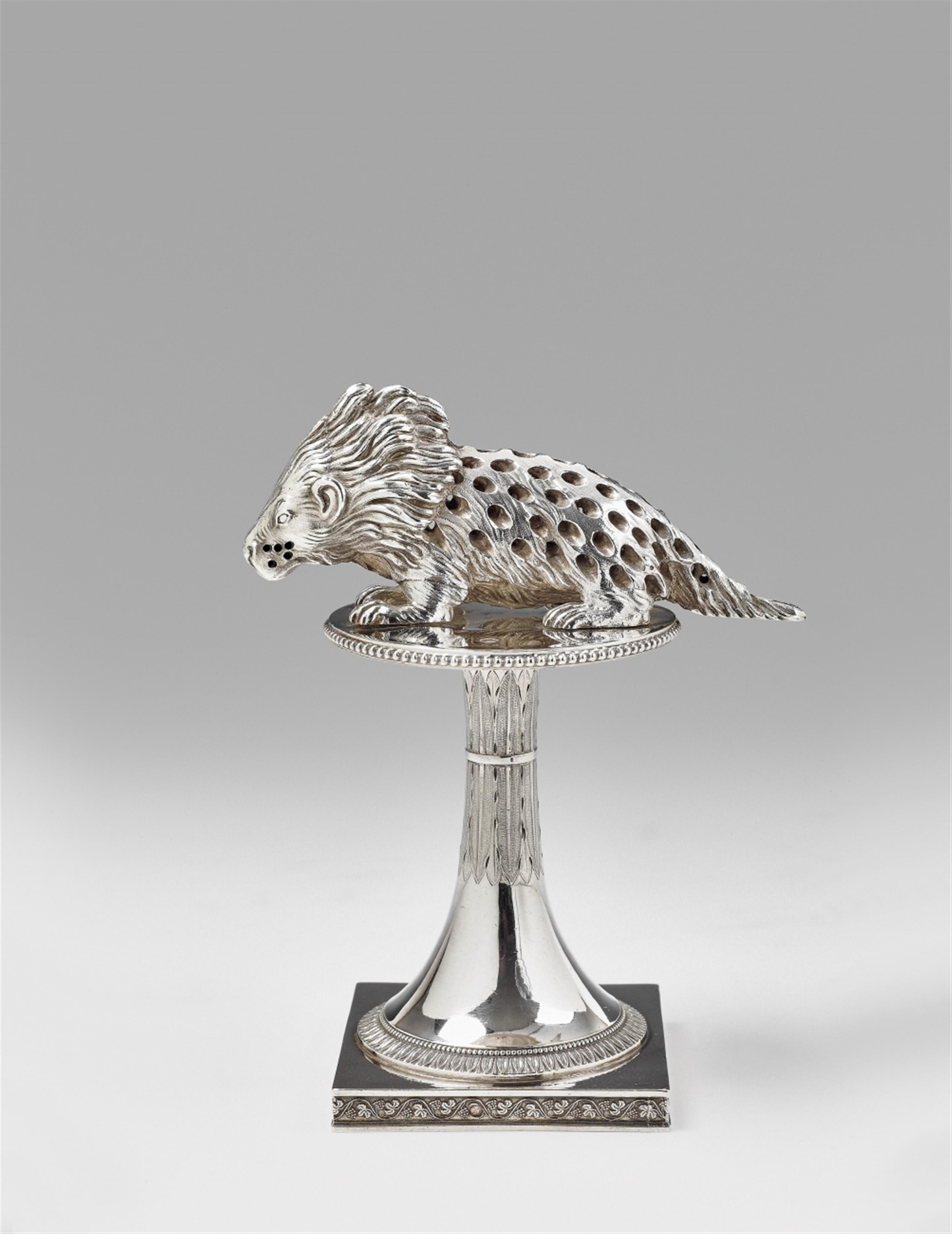 A rare Parisian silver toothpick holder formed as a porcupine - image-1