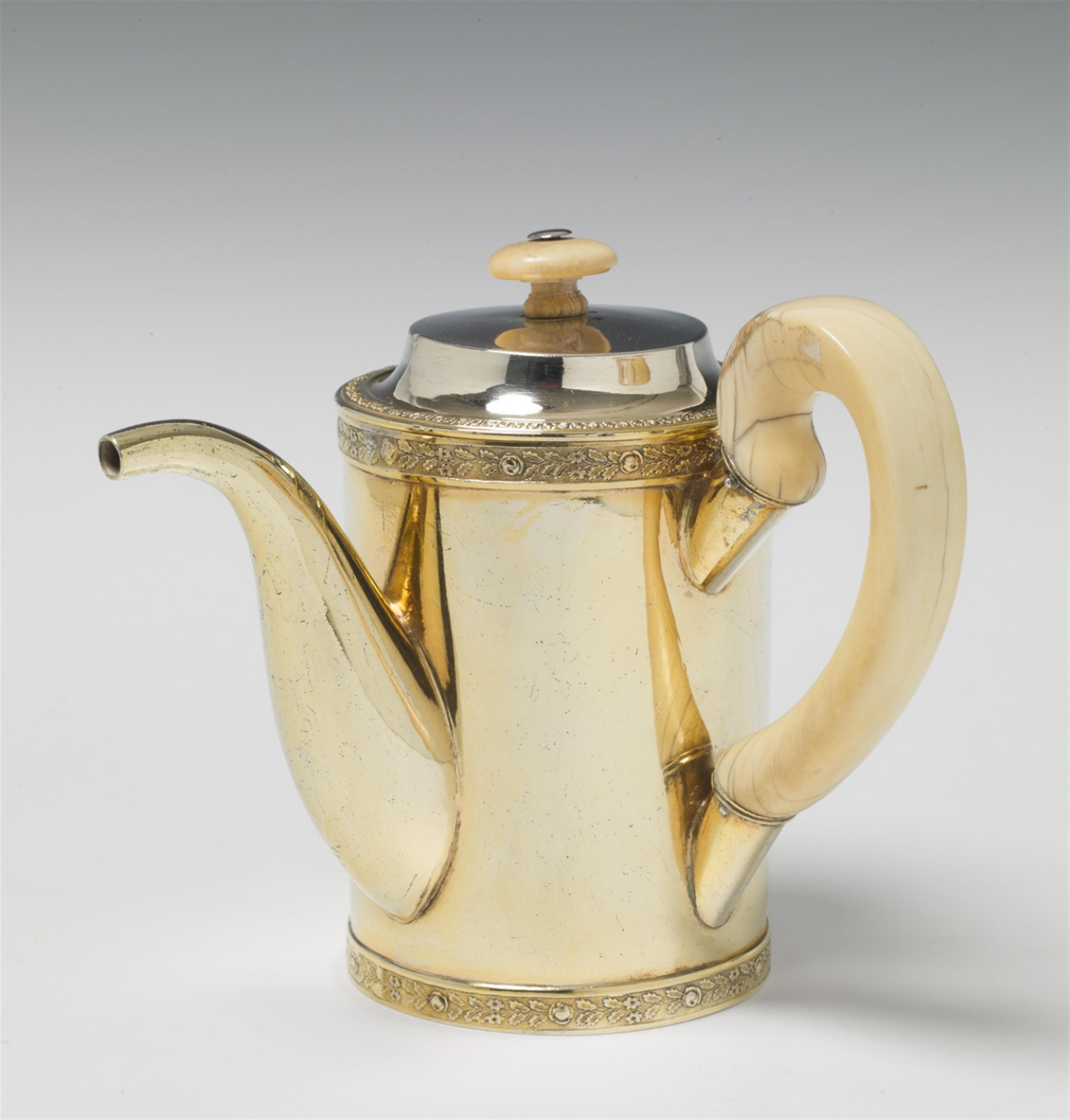 A St. Petersburg silver gilt teapot - image-1