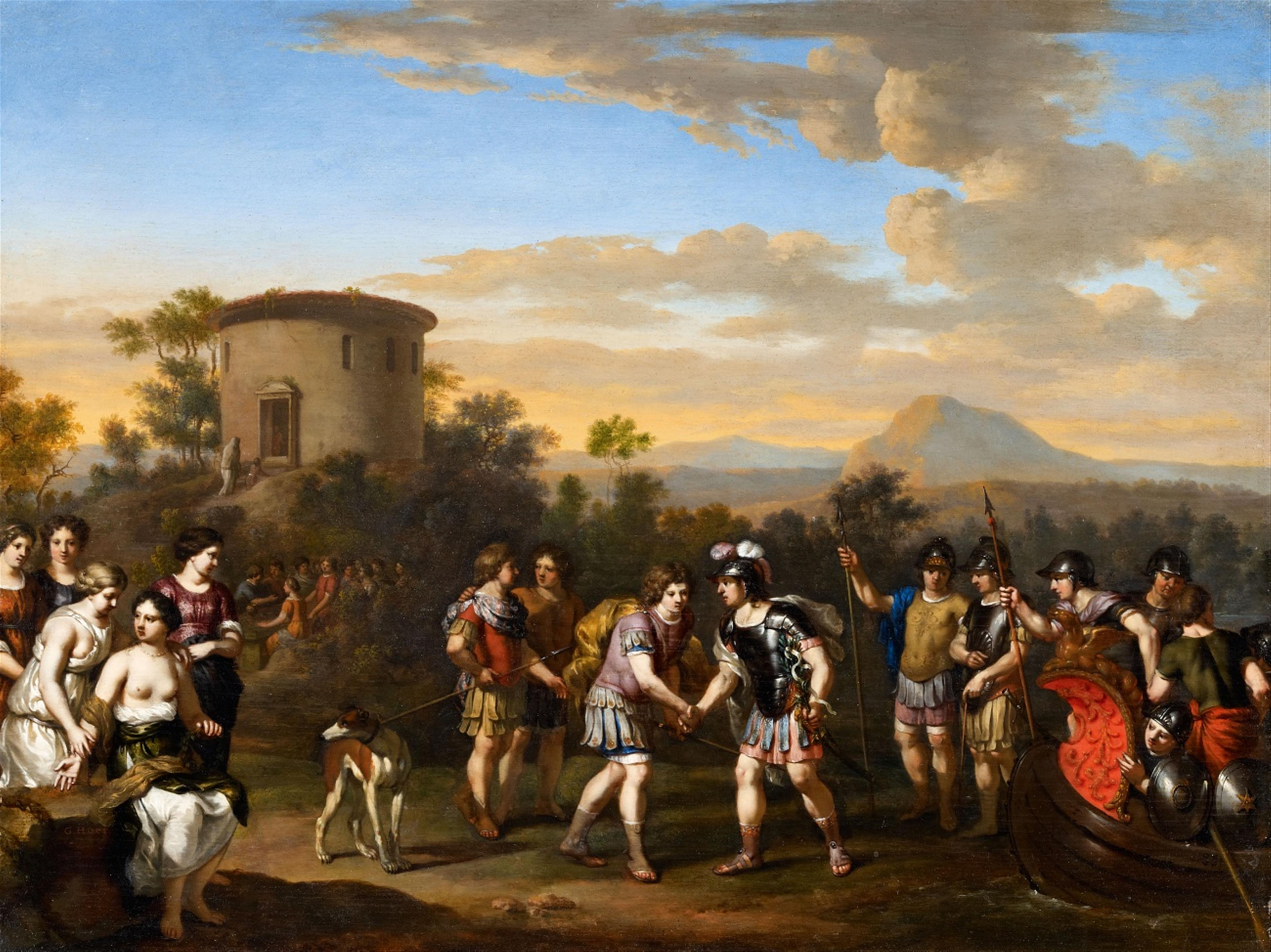 Gerard Hoet - Aeneas' Arrival in Latium - image-1